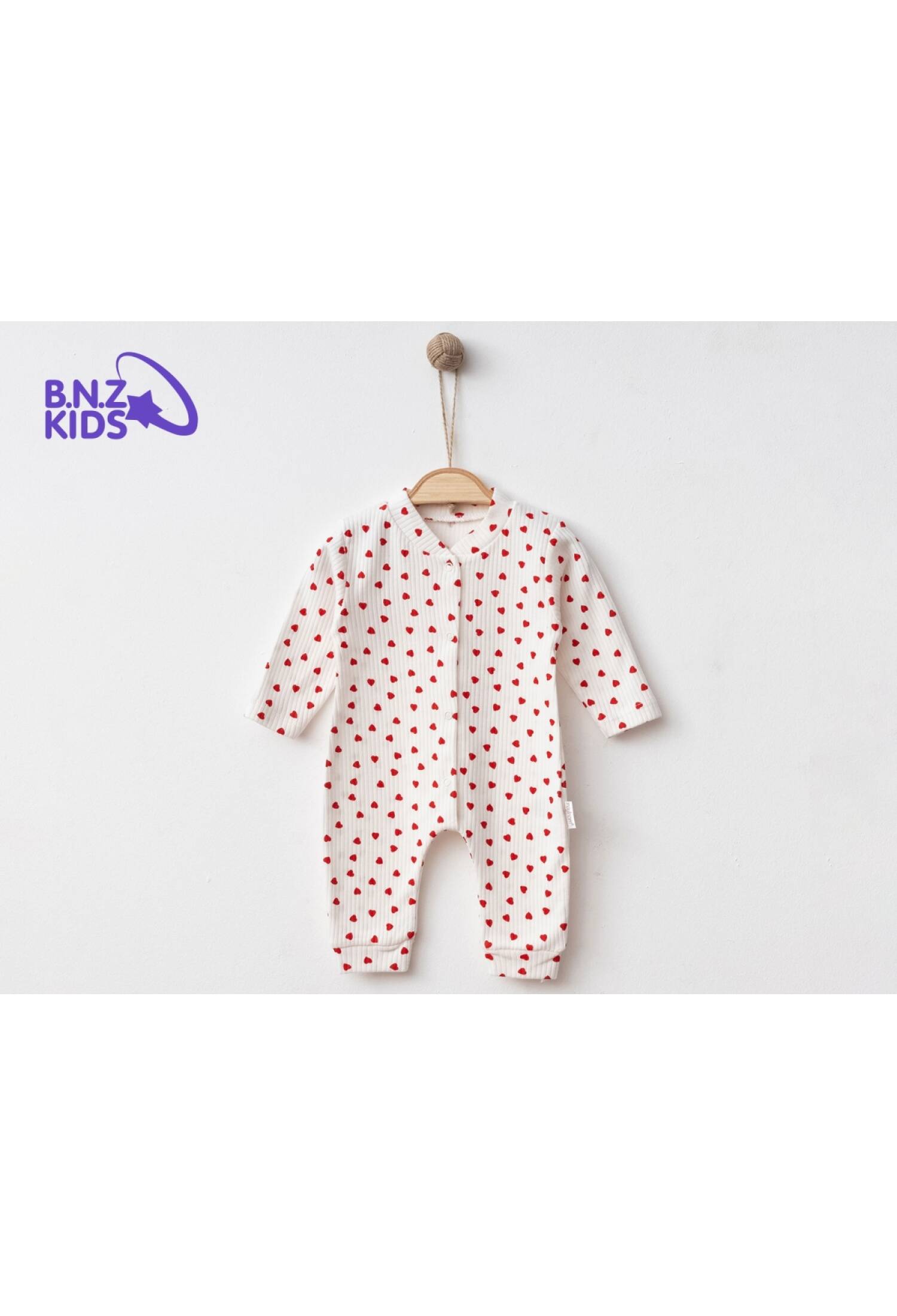 Kalp Desenli Kız Bebe Tulum - Brand: NAYINOM - Kids & Bby Clothes From Peralane Kids Turkey
