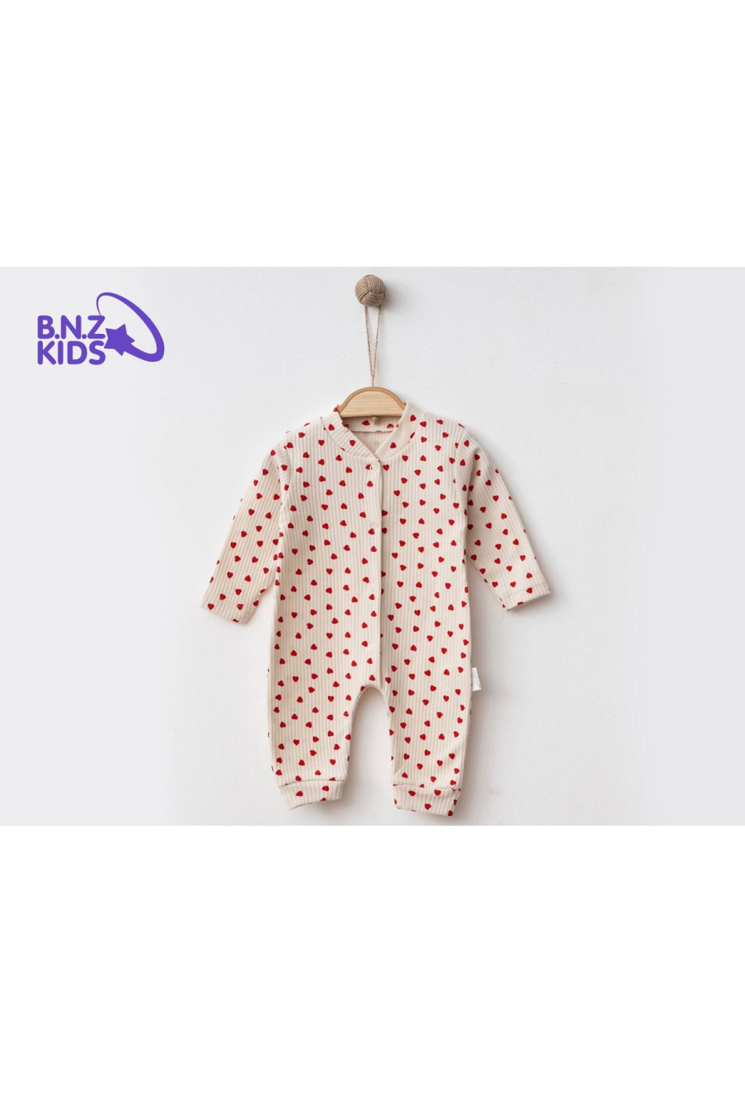 Kalp Desenli Kız Bebe Tulum - Brand: NAYINOM - Kids & Bby Clothes From Peralane Kids Turkey