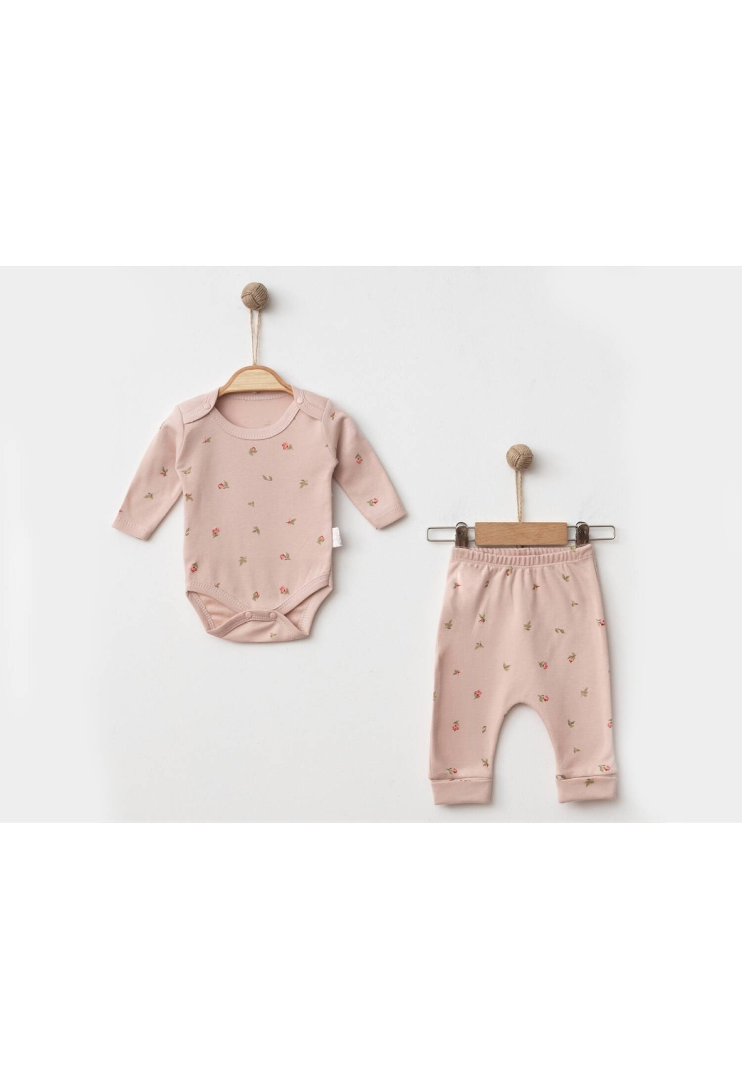 Lale Desenli Kız Bebe Takım - Brand: NAYINOM - Kids & Bby Clothes From Peralane Kids Turkey