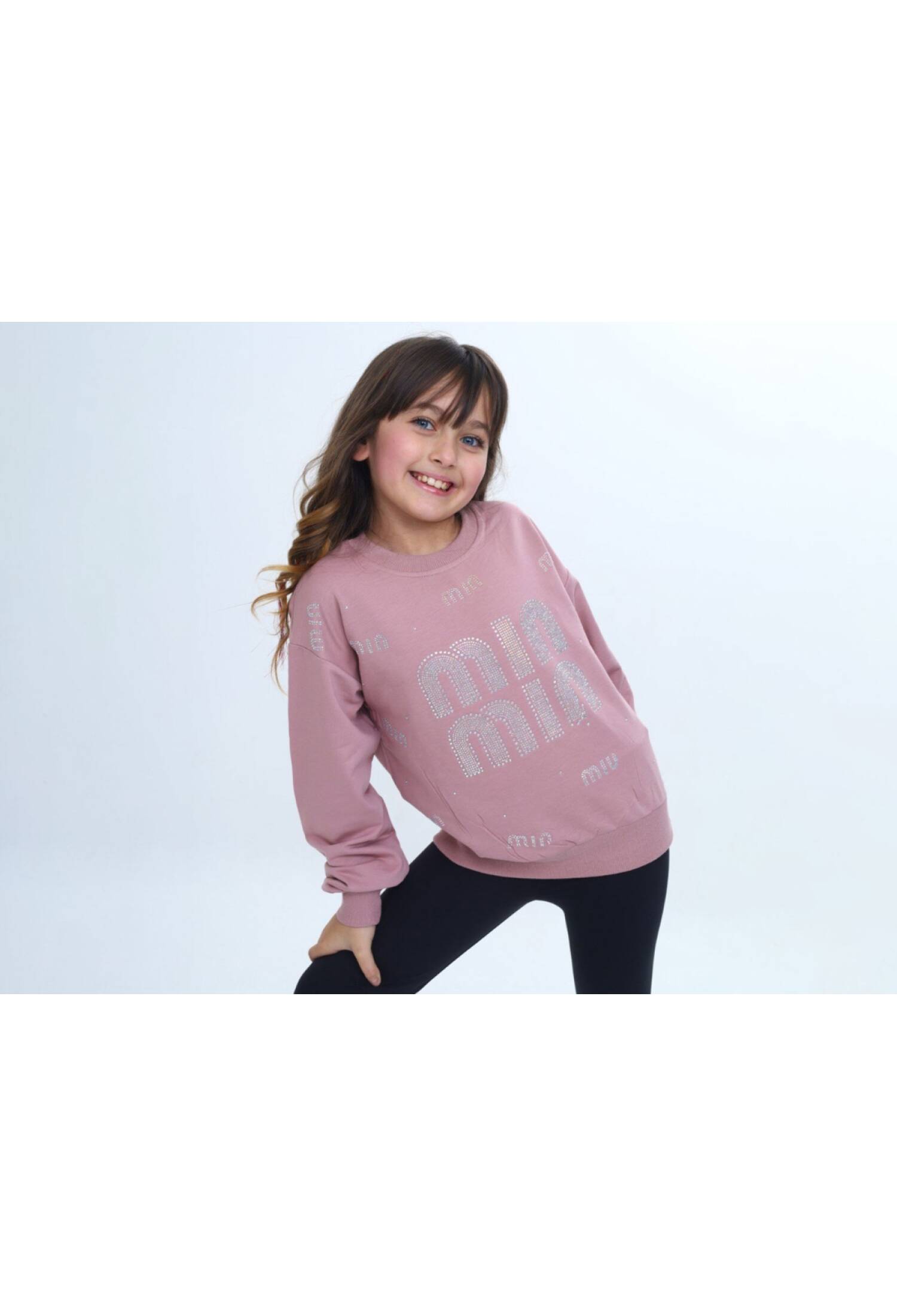 Min Taş İşlemeli Kız Sweat - Brand: VIZVIZ - Kids & Bby Clothes From Peralane Kids Turkey