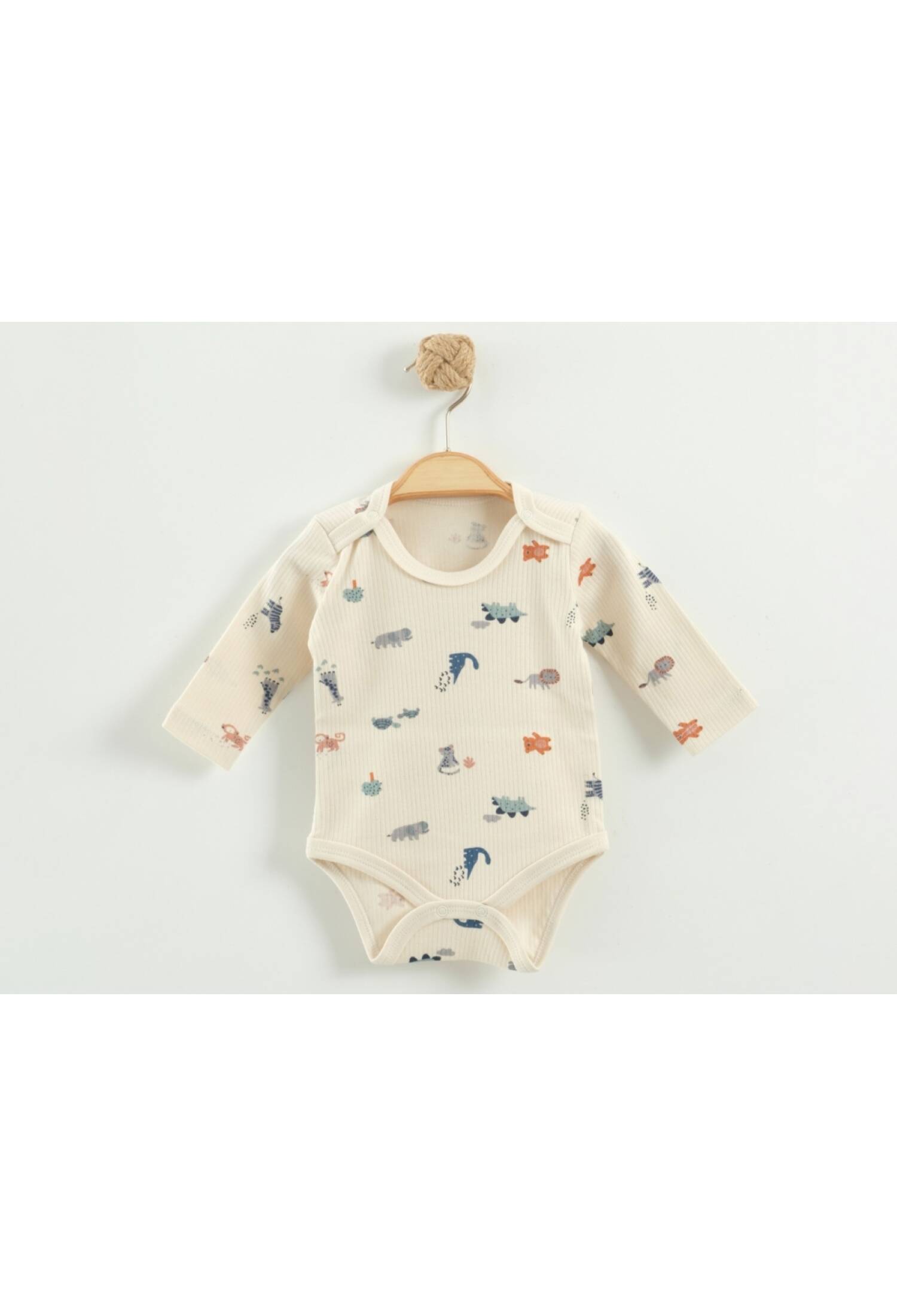 Safari Desenli Erkek Bebe Çıtcıtlı Badi - Brand: NAYINOM - Kids & Bby Clothes From Peralane Kids Turkey