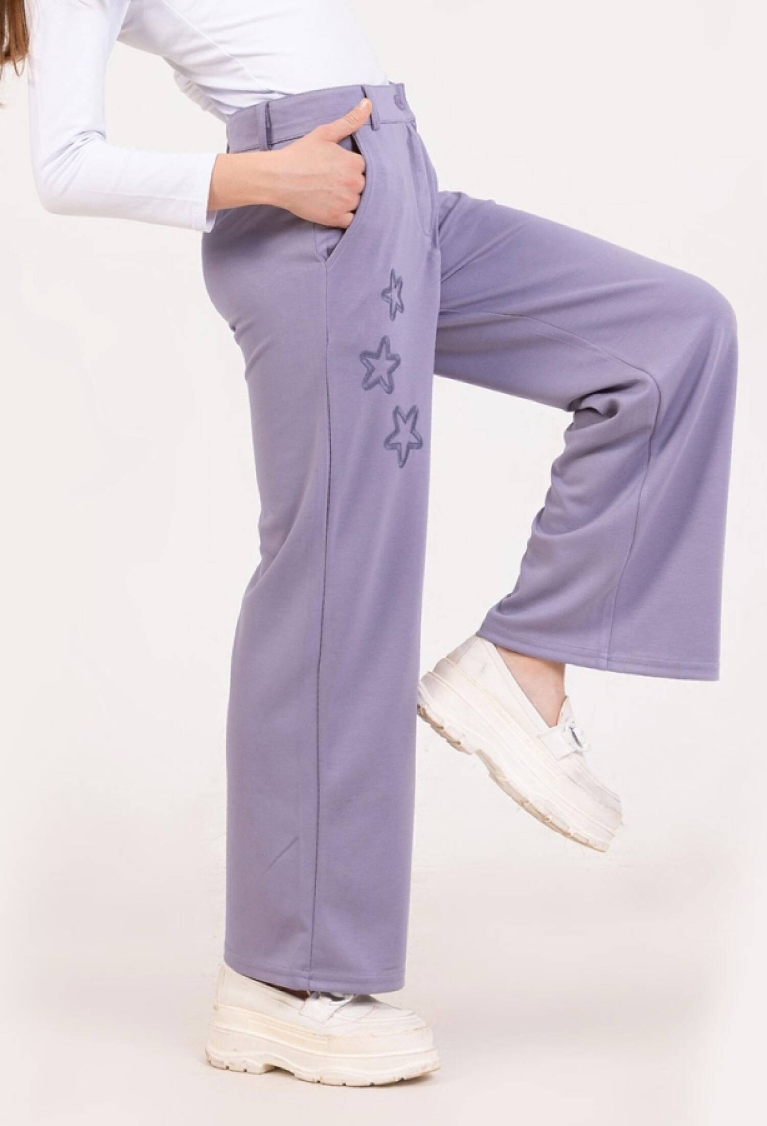 Yıldız Baskılı Kız Pantolon - Brand: Nickel - Kids & Bby Clothes From Peralane Kids Turkey