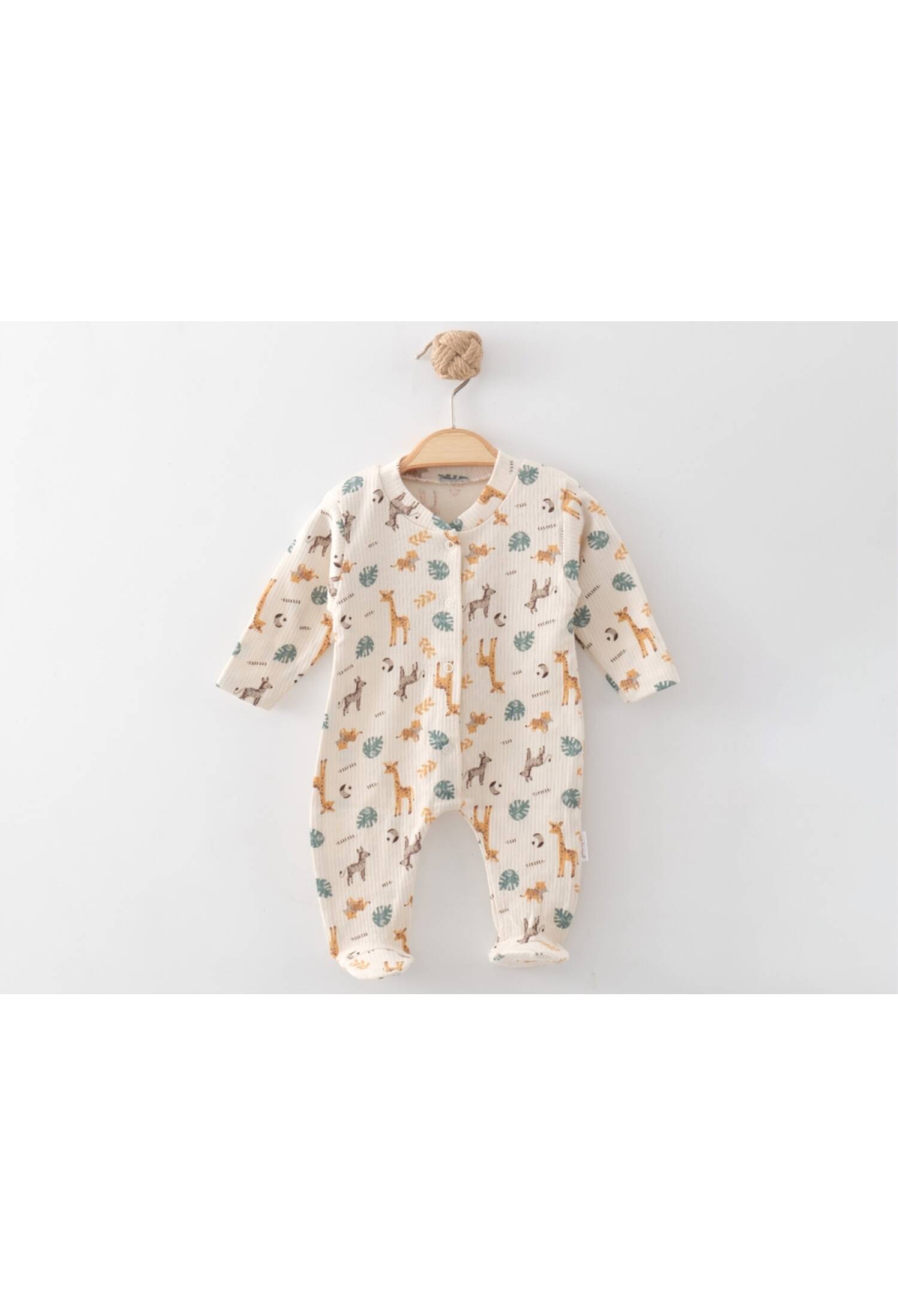 Zürafa Desenli Unisex Bebe Patikli Tulum - Brand: NAYINOM - Kids & Bby Clothes From Peralane Kids Turkey