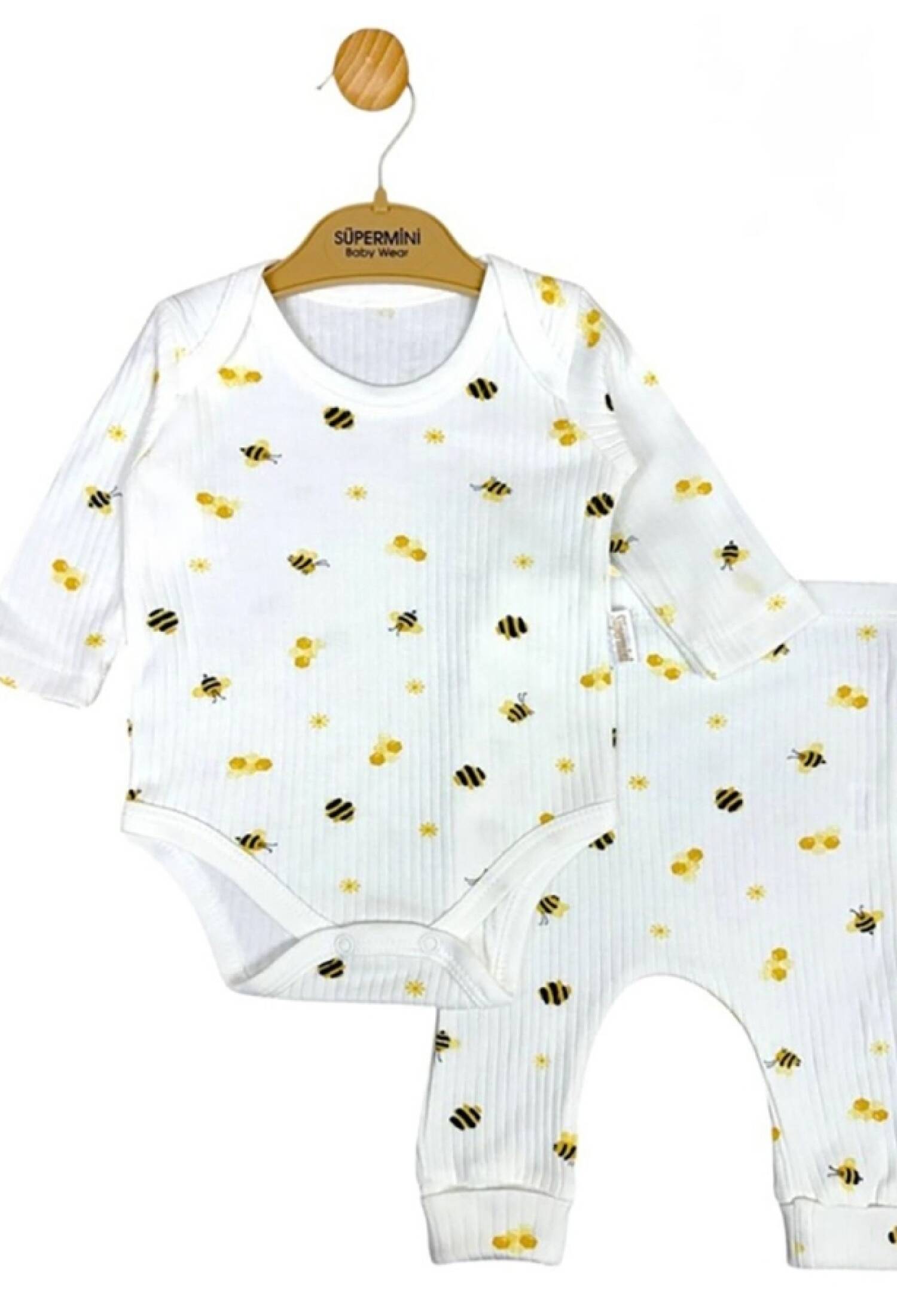 Arı Desenli Kız Bebe Takım - Brand: SÜPERMİNİ - Kids & Bby Clothes From Peralane Kids Turkey