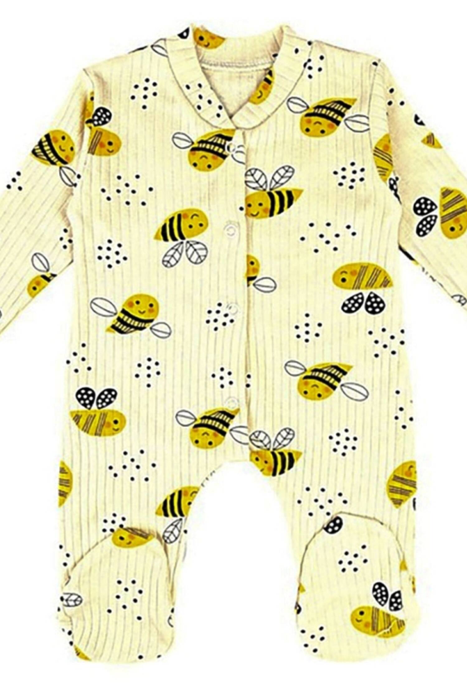 Arı Desenli Raporlu Patikli Kız Bebe Tulum - Brand: SÜPERMİNİ - Kids & Bby Clothes From Peralane Kids Turkey