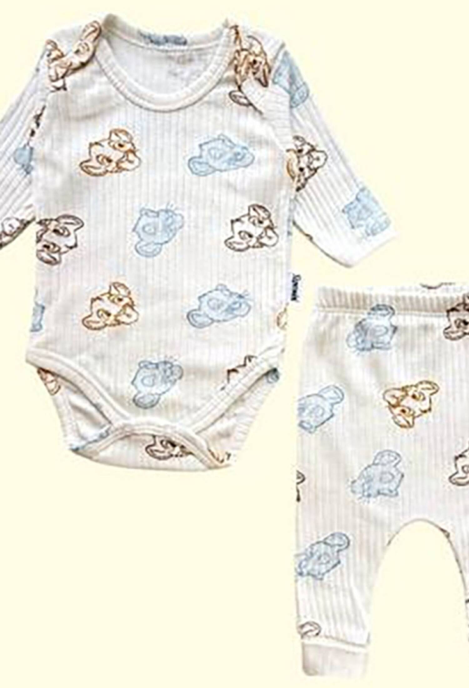 Aslan Desenli Erkek Bebe Takım - Brand: SÜPERMİNİ - Kids & Bby Clothes From Peralane Kids Turkey