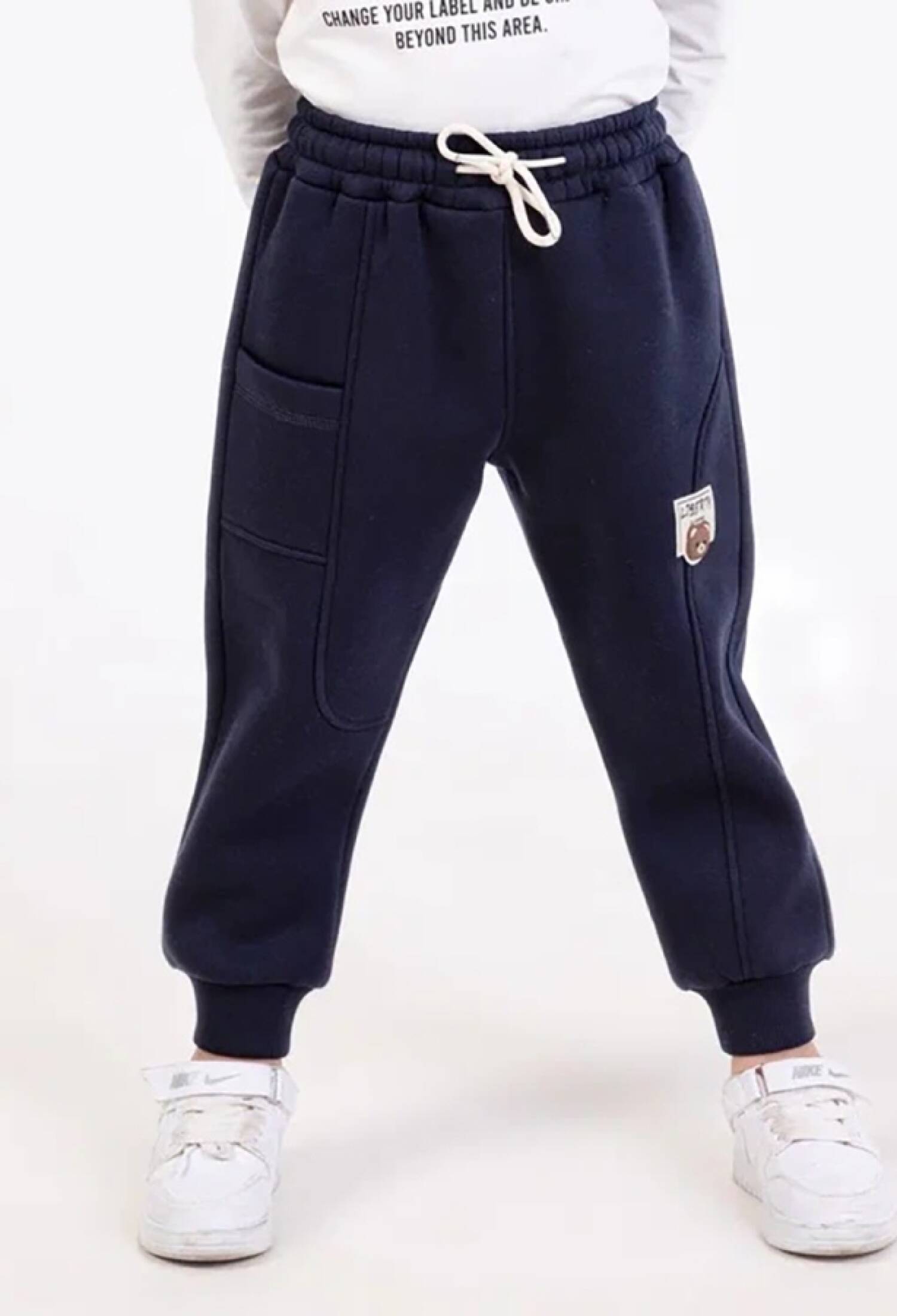 Ayıcık Armalı Erkek Tek Alt 3 İp Şardonlu - Brand: CARİBOU - Kids & Bby Clothes From Peralane Kids Turkey