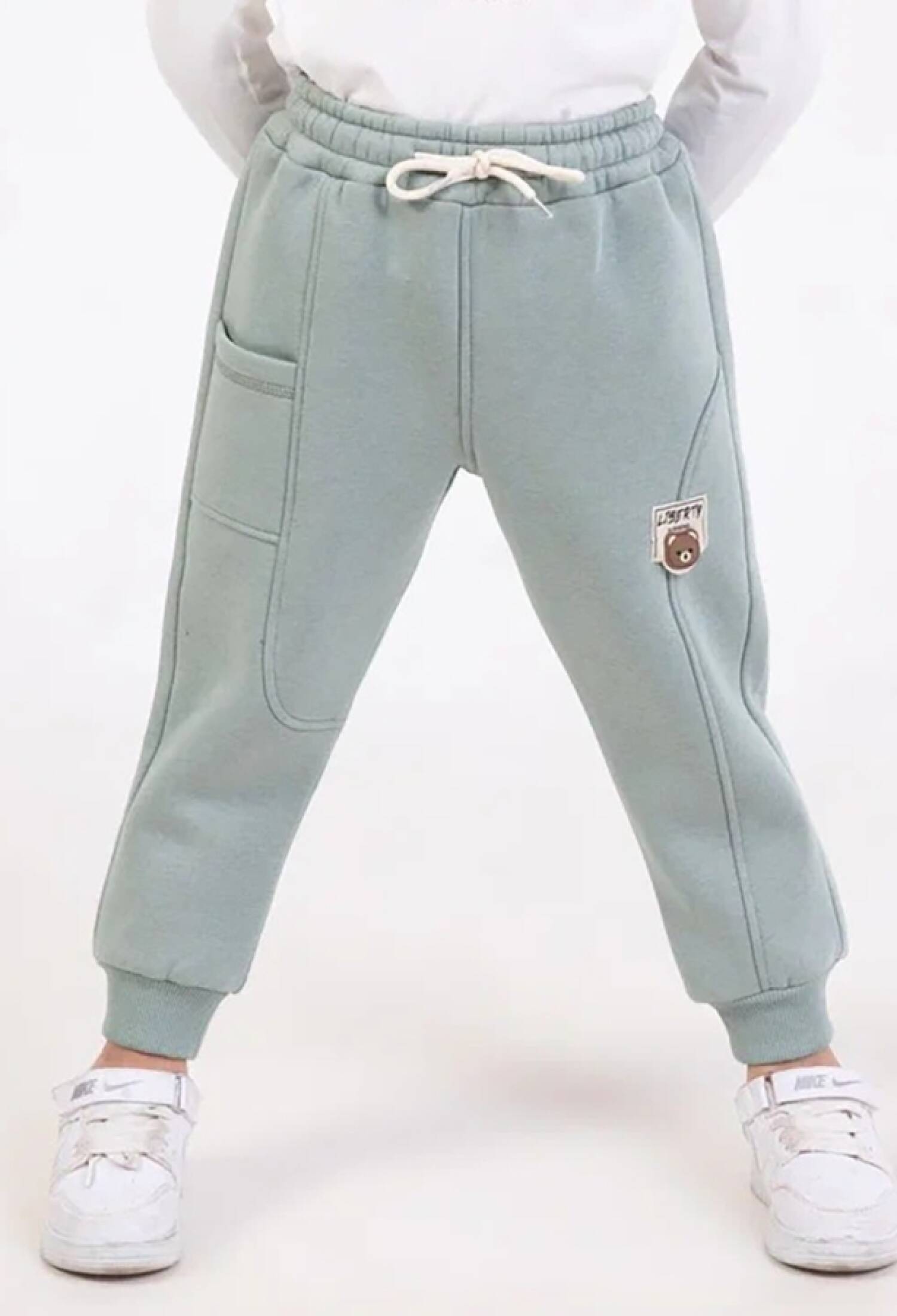 Ayıcık Armalı Erkek Tek Alt 3 İp Şardonlu - Brand: CARİBOU - Kids & Bby Clothes From Peralane Kids Turkey