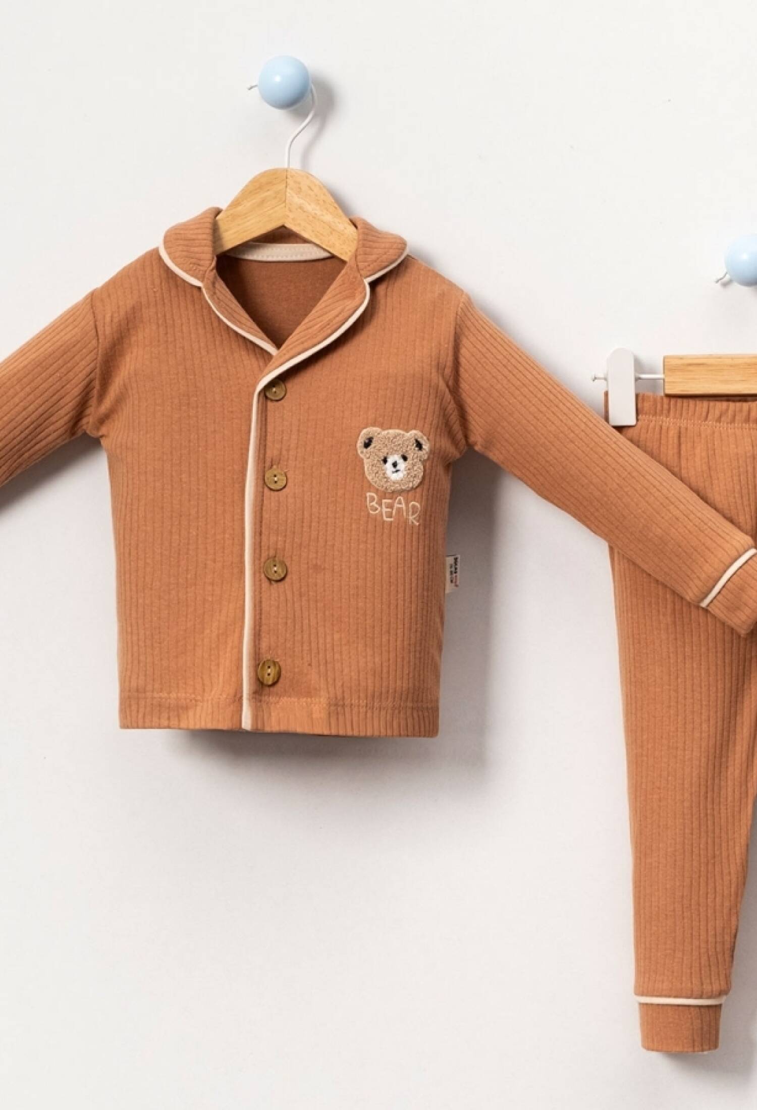 Ayıcık Baskılı Erkek Bebe Pijama Takım - Brand: DOLAŞ - Kids & Bby Clothes From Peralane Kids Turkey