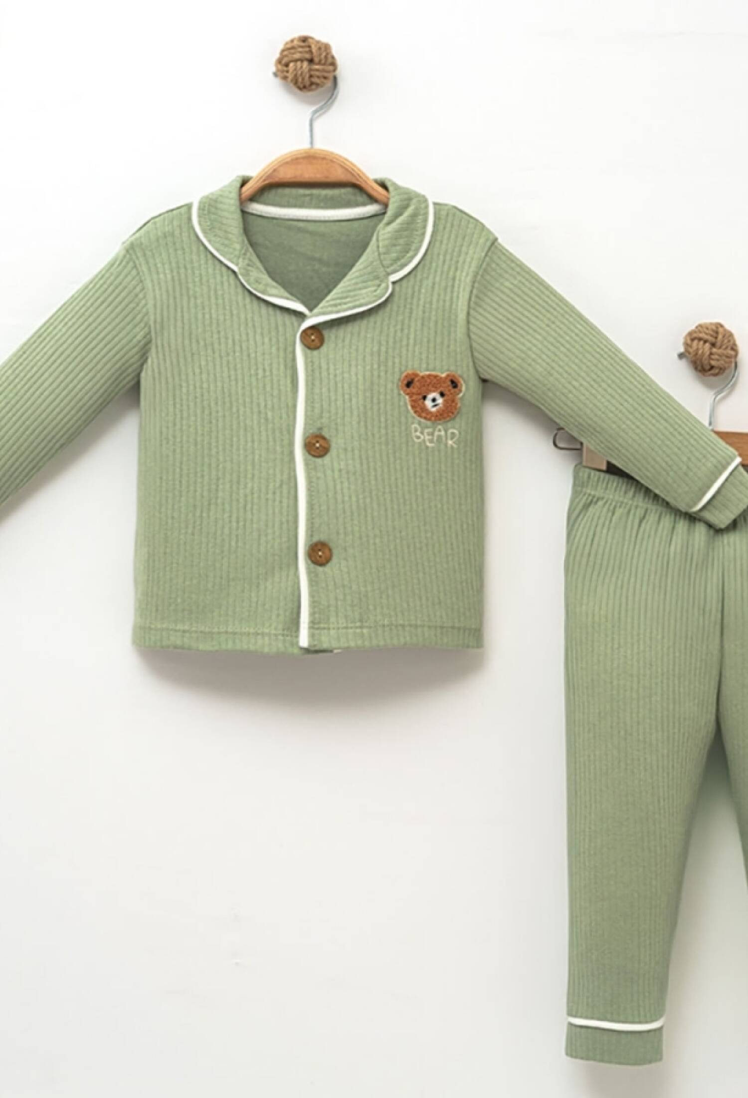Ayıcık Baskılı Erkek Bebe Pijama Takım - Brand: DOLAŞ - Kids & Bby Clothes From Peralane Kids Turkey
