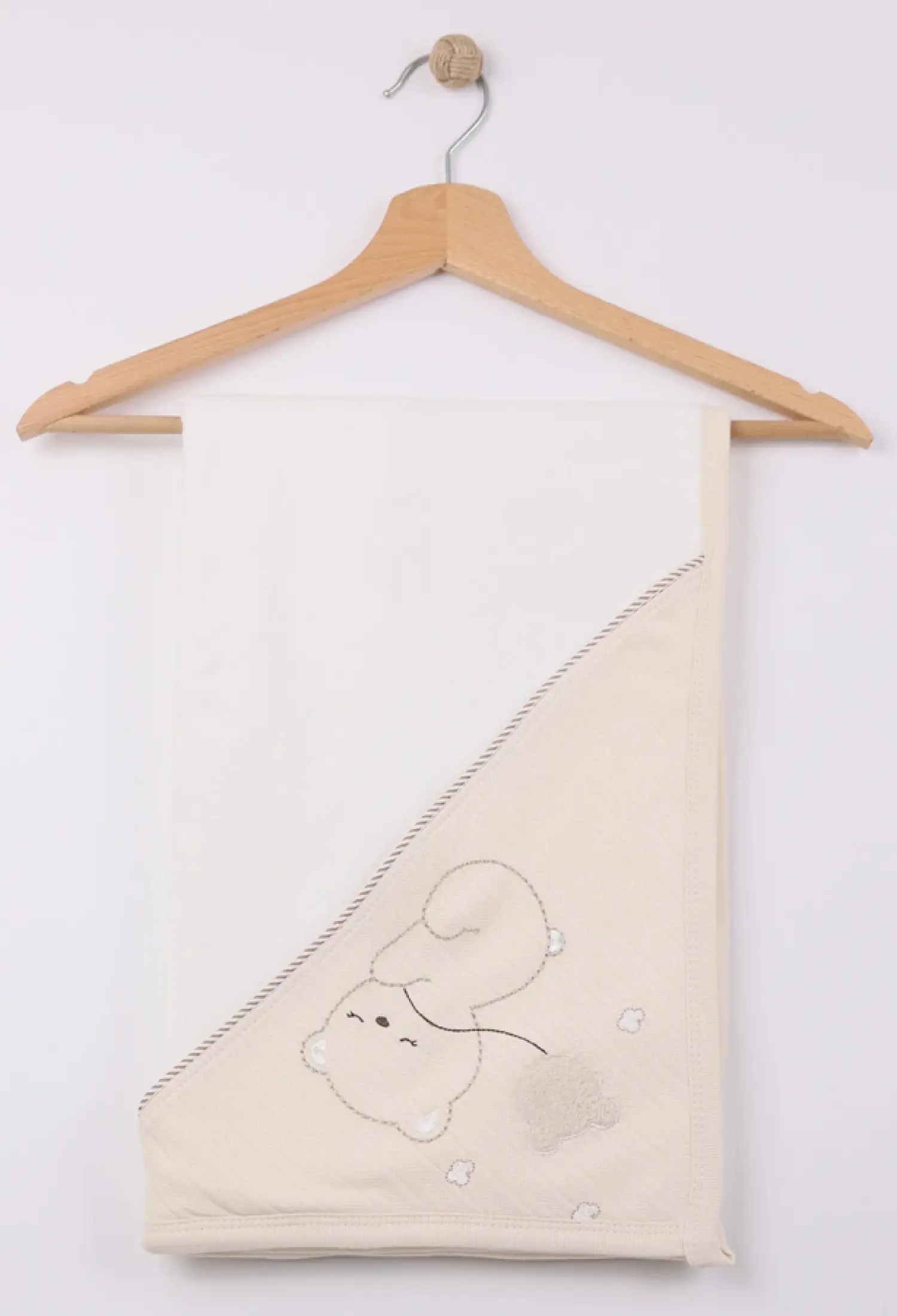 Ayıcık Baskılı Unisex Bebe Havlu - Brand: GAYE BEBE - Kids & Bby Clothes From Peralane Kids Turkey