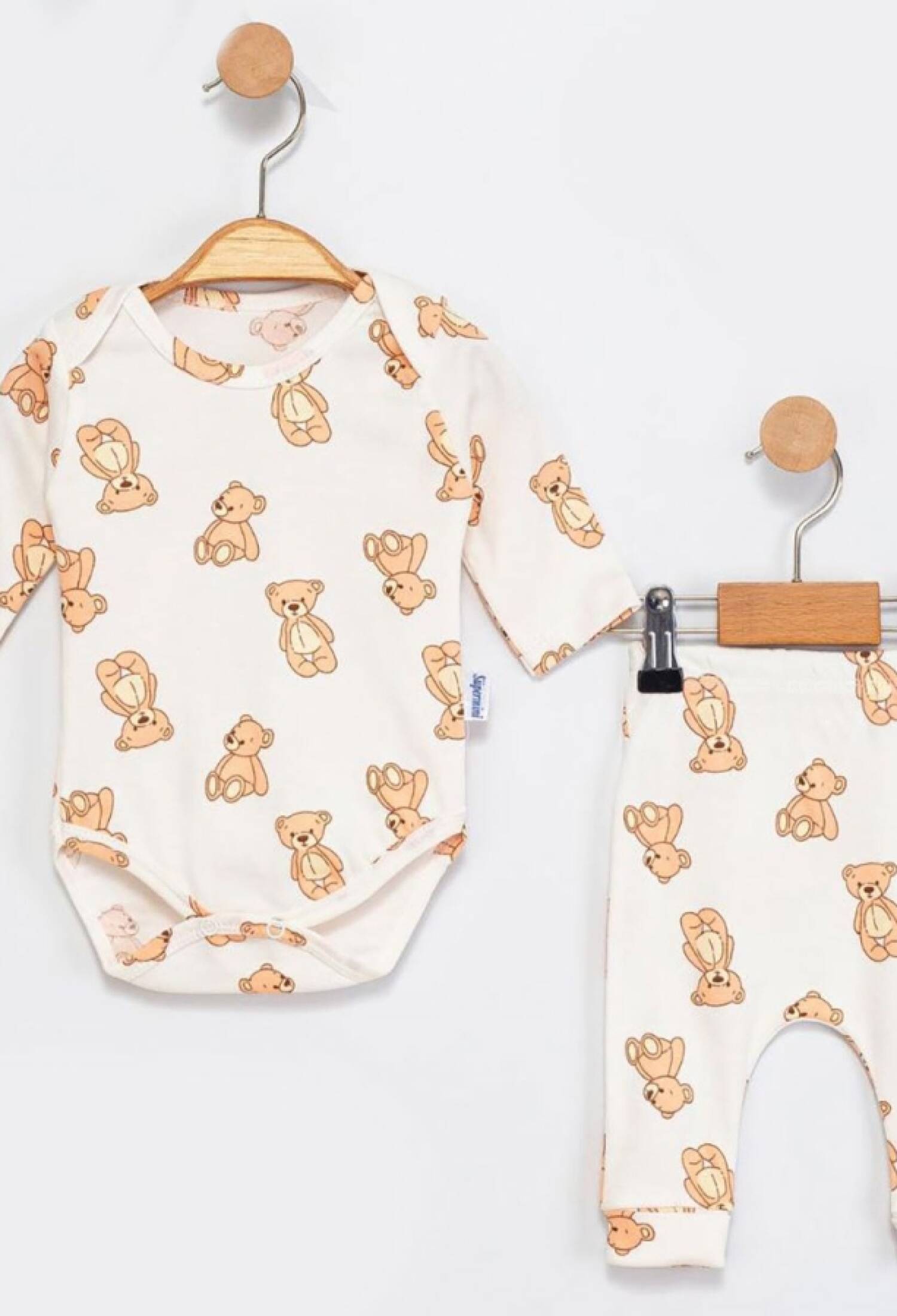 Ayıcık Desenli Erkek Bebe Takım - Brand: SÜPERMİNİ - Kids & Bby Clothes From Peralane Kids Turkey