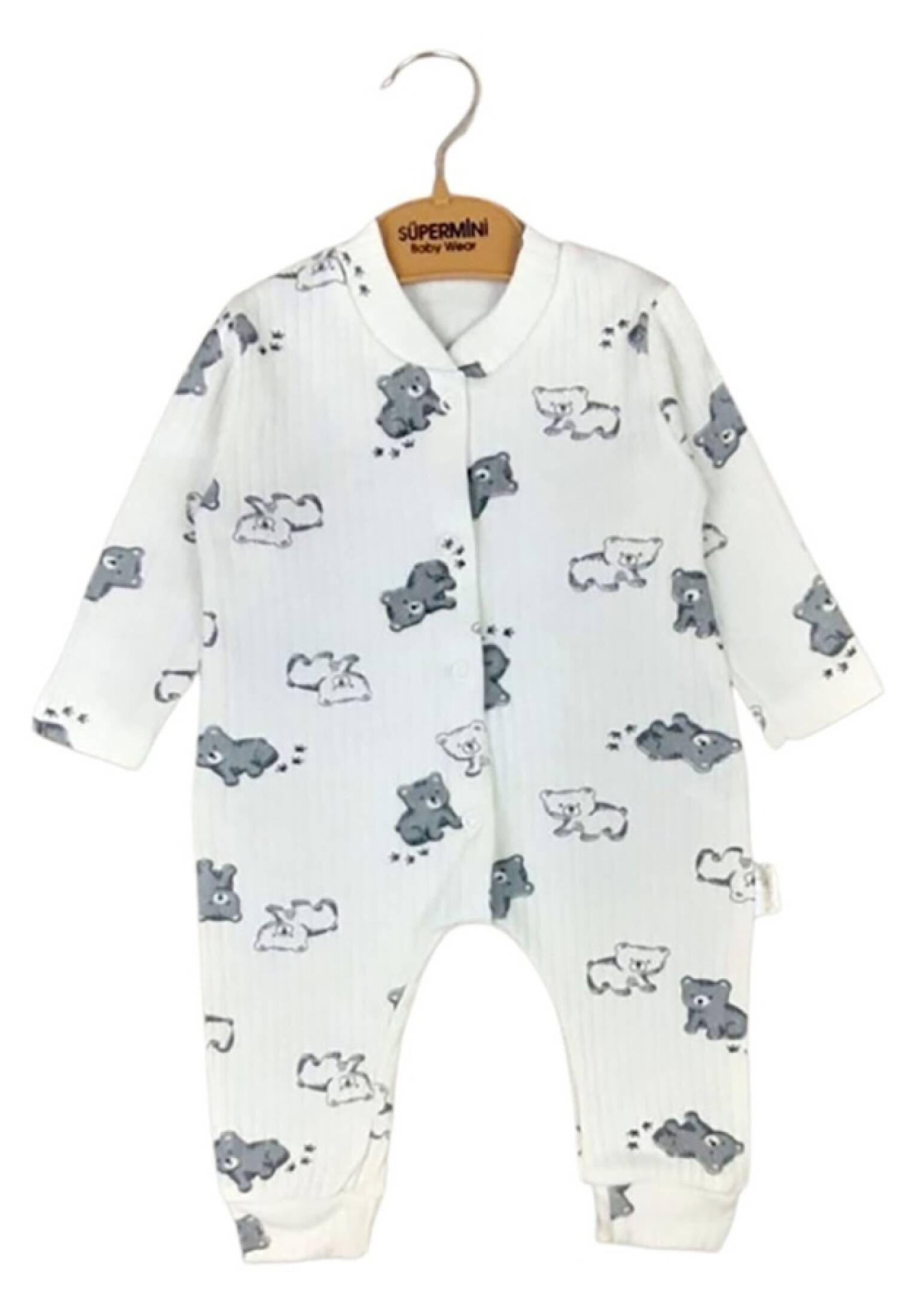 Ayıcık Desenli Kız Bebe Tulum - Brand: SÜPERMİNİ - Kids & Bby Clothes From Peralane Kids Turkey