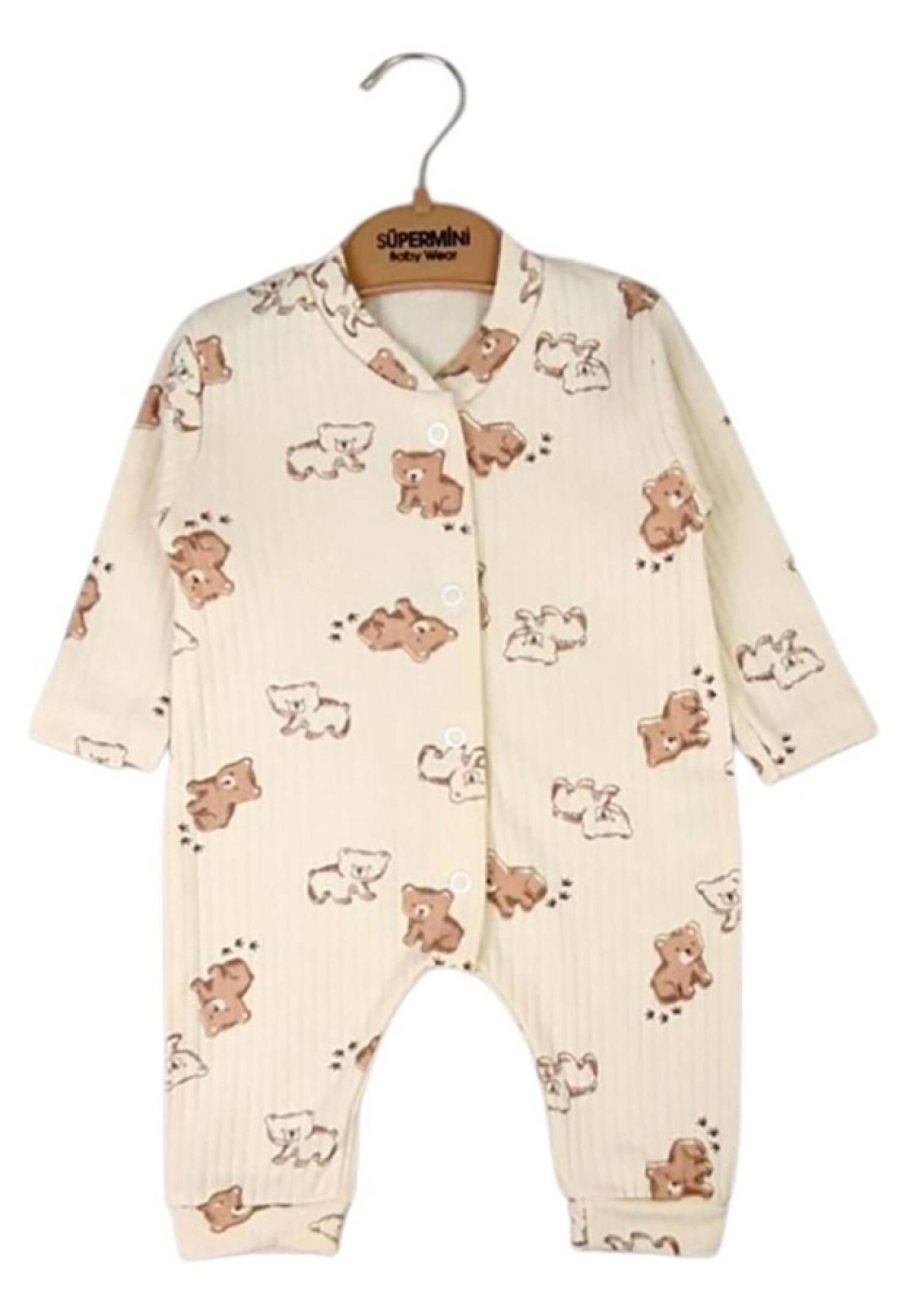 Ayıcık Desenli Kız Bebe Tulum - Brand: SÜPERMİNİ - Kids & Bby Clothes From Peralane Kids Turkey