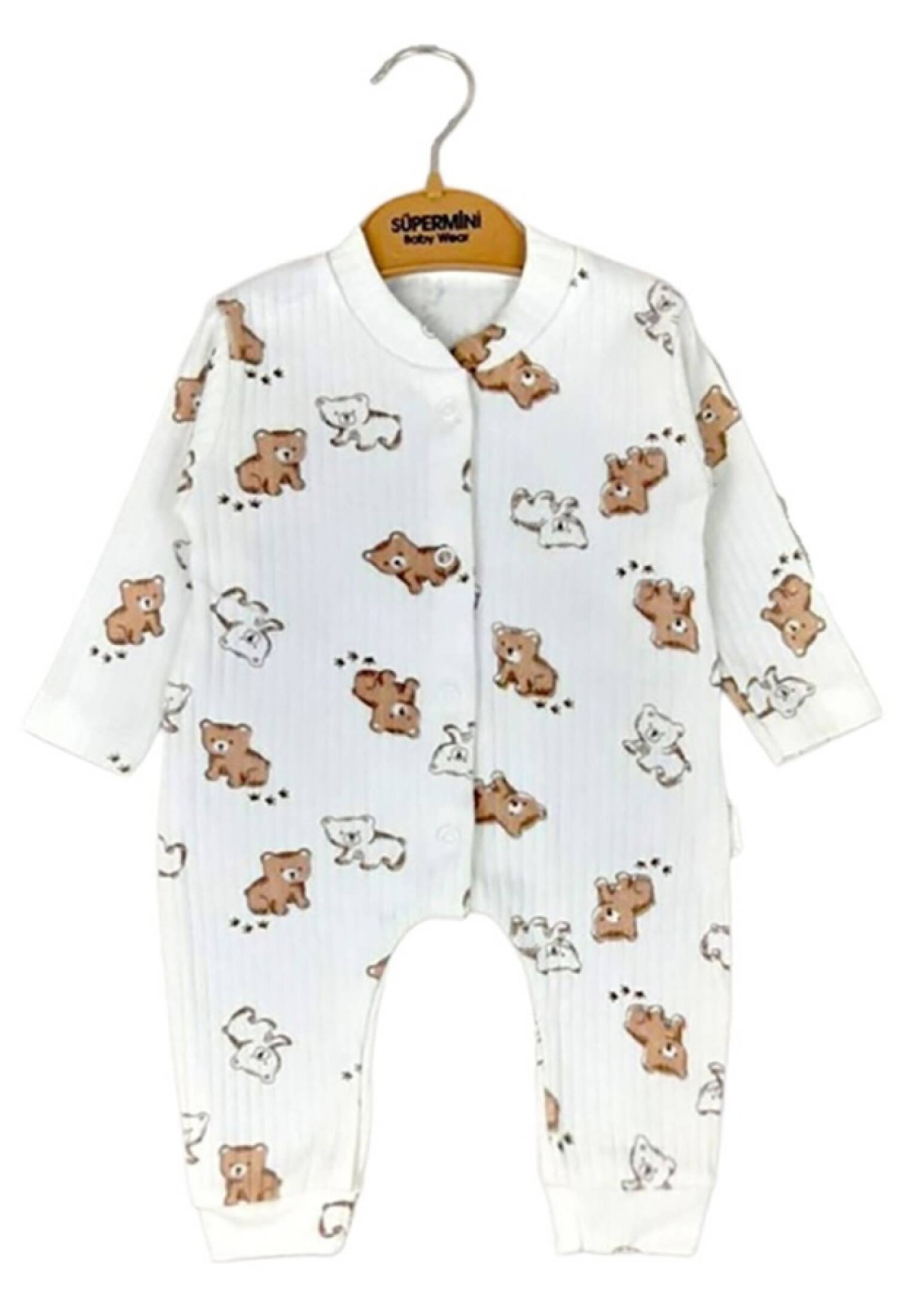 Ayıcık Desenli Kız Bebe Tulum - Brand: SÜPERMİNİ - Kids & Bby Clothes From Peralane Kids Turkey