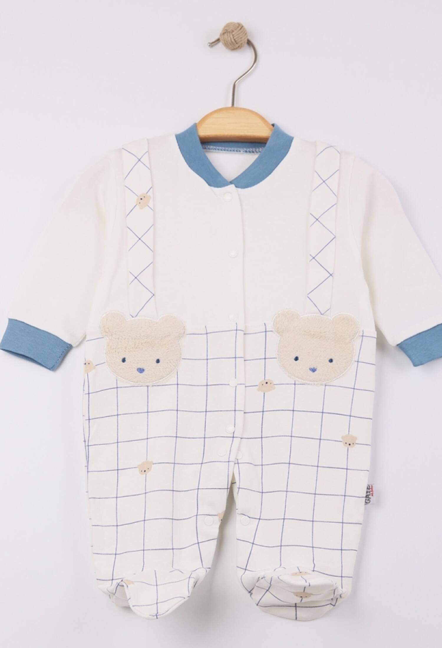 Ayıcık Nakışlı Erkek Bebe Tulum - Brand: GAYE BEBE - Kids & Bby Clothes From Peralane Kids Turkey