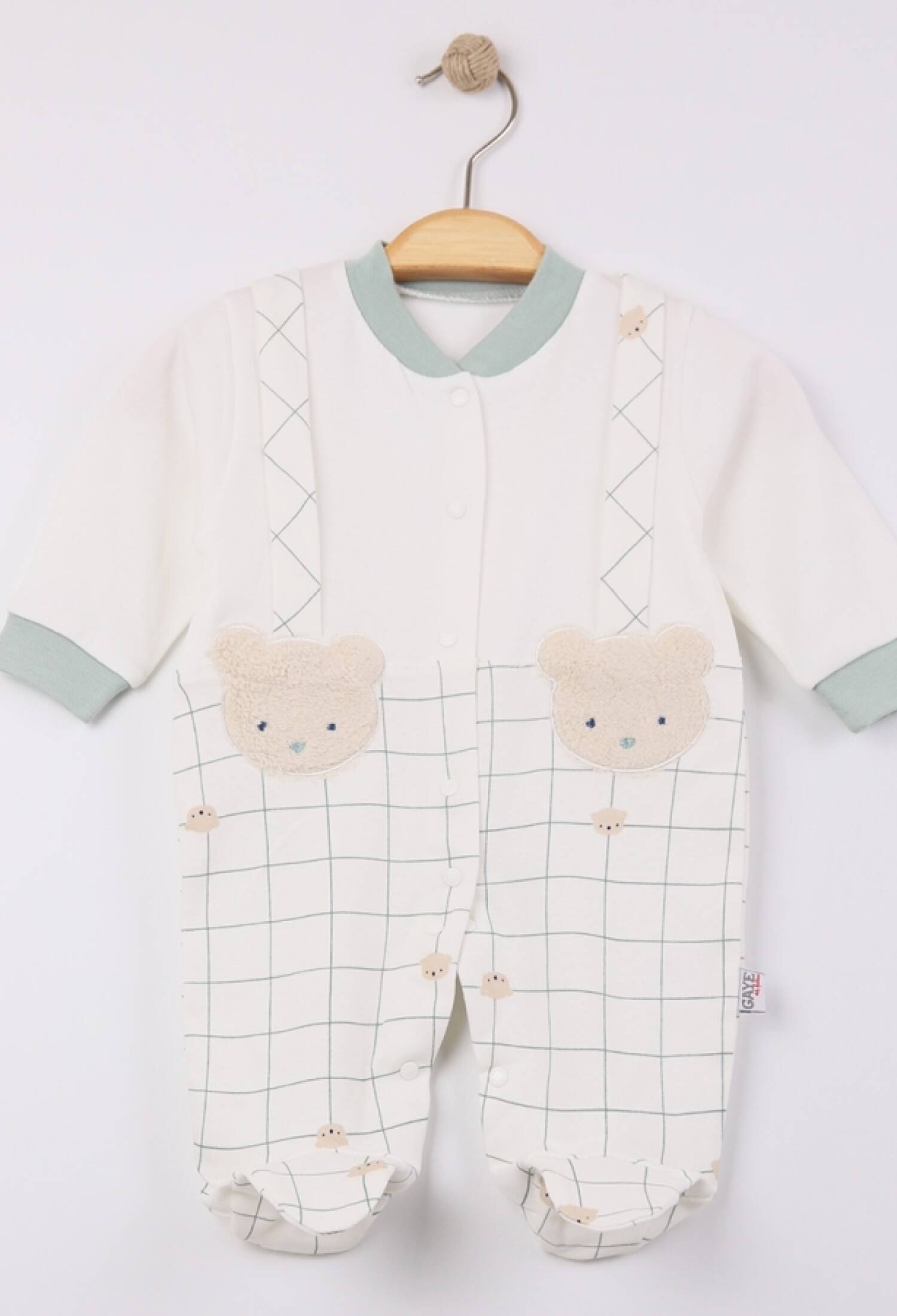 Ayıcık Nakışlı Erkek Bebe Tulum - Brand: GAYE BEBE - Kids & Bby Clothes From Peralane Kids Turkey