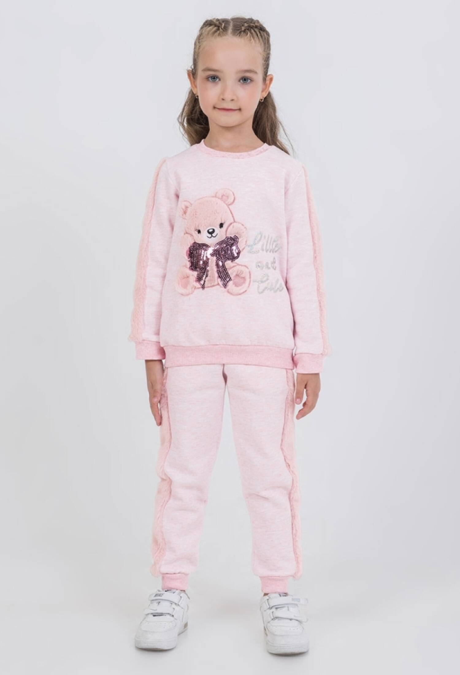 Ayıcık Nakışlı Kız Takım Şardonlu 3 İp - Brand: MİSS MELİNDA - Kids & Bby Clothes From Peralane Kids Turkey