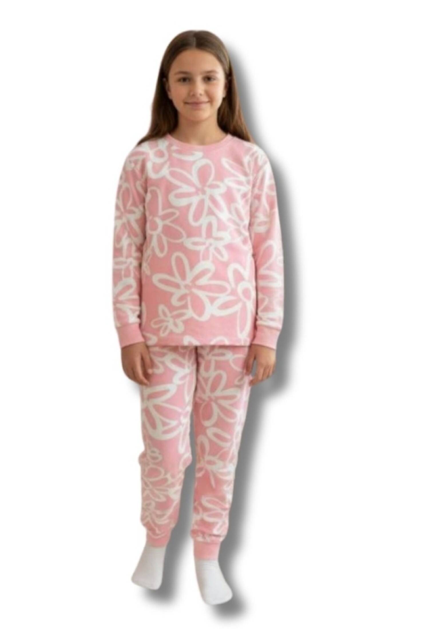 Çiçek Desenli Kız Pijama Takım - Brand: İSOBEL - Kids & Bby Clothes From Peralane Kids Turkey