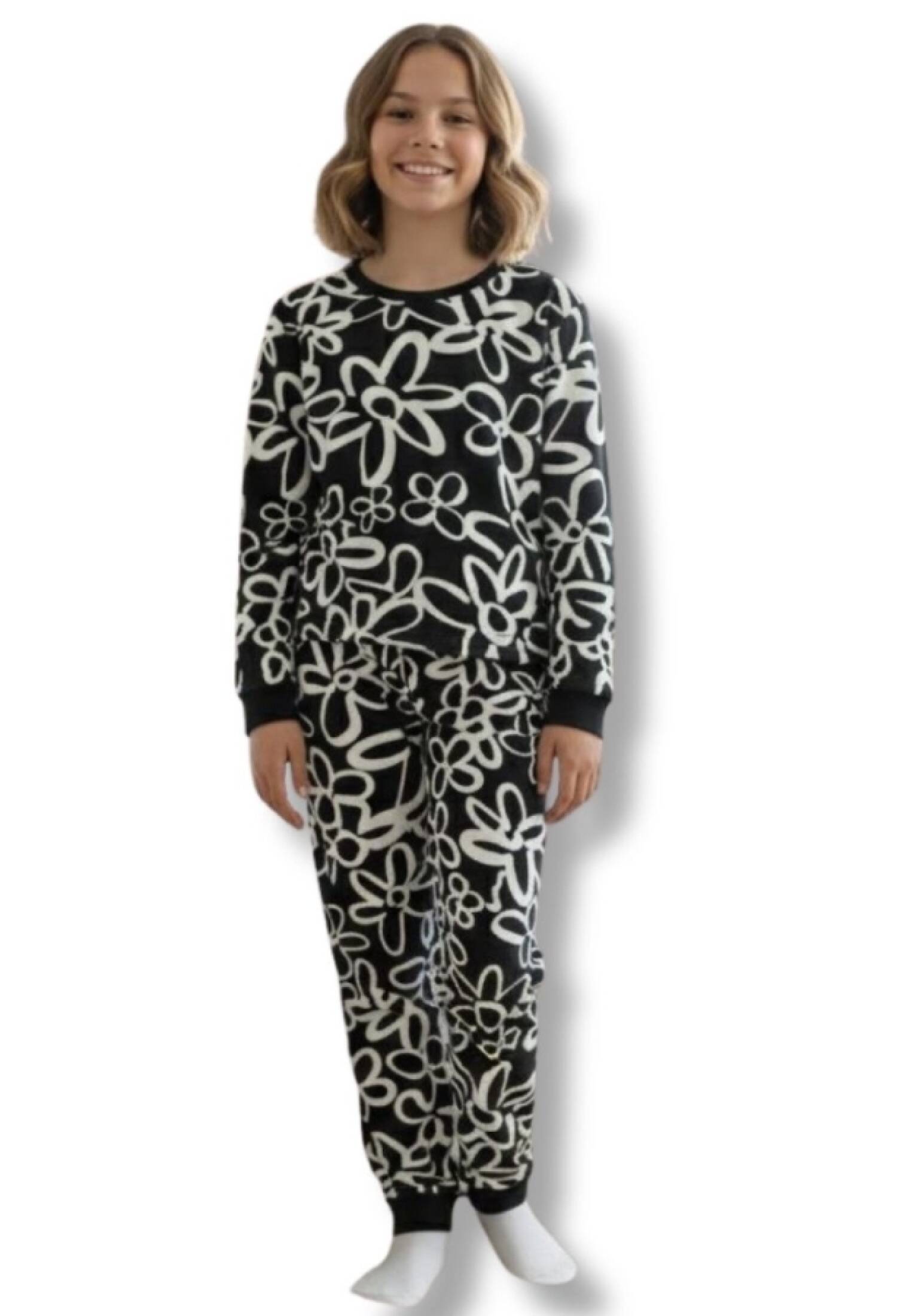 Çiçek Desenli Pijama Kız Takım - Brand: İSOBEL - Kids & Bby Clothes From Peralane Kids Turkey