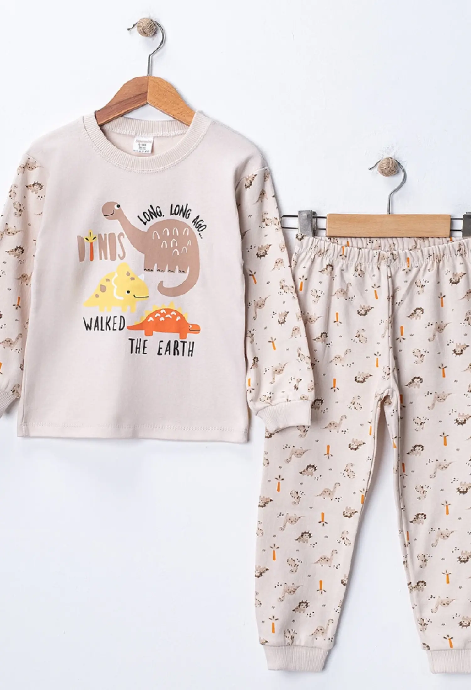 Dino Baskılı Erkek Pijama Takım - Brand: SÜPERMİNİ - Kids & Bby Clothes From Peralane Kids Turkey