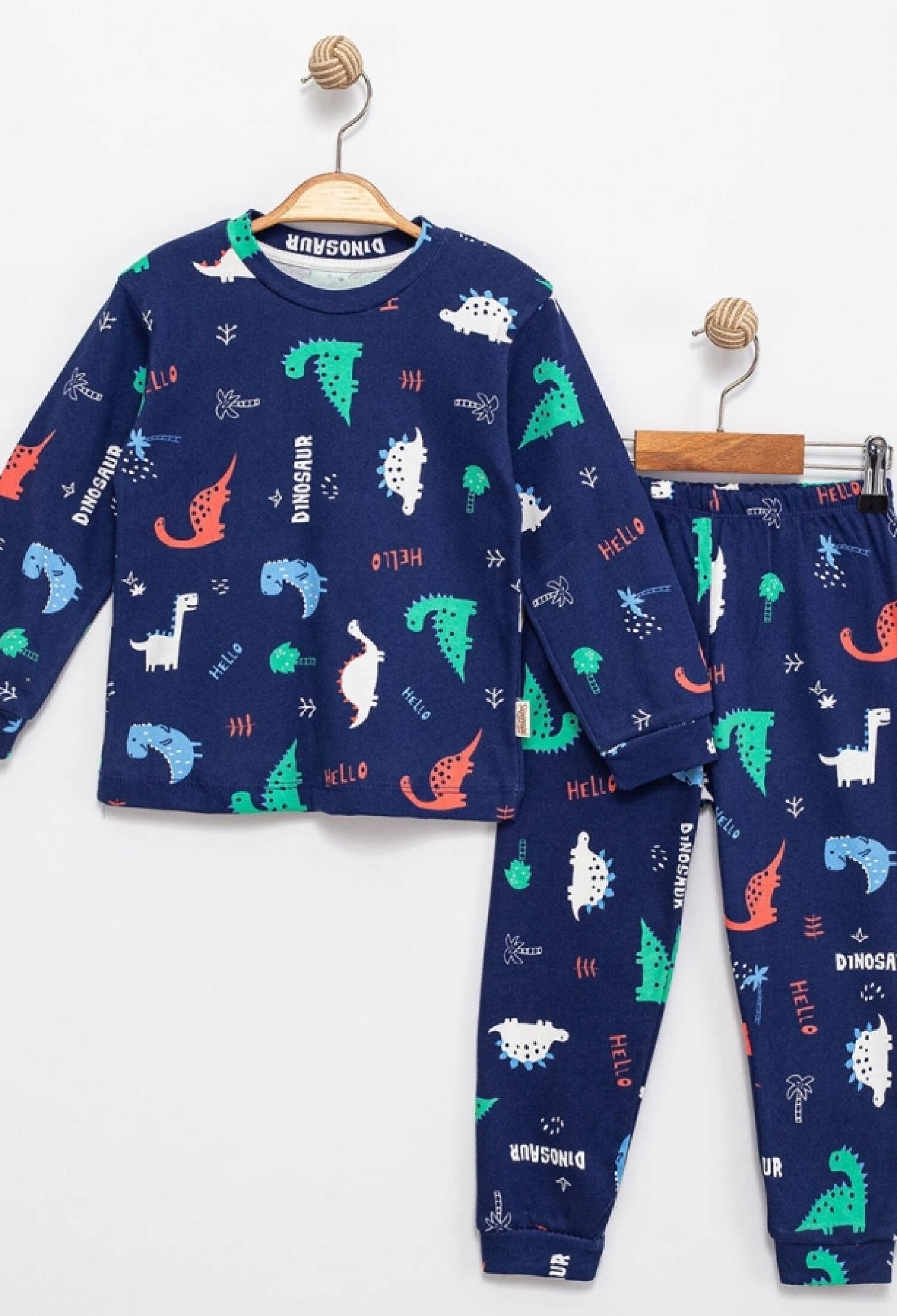 Dino Desenli Erkek Pijama Takım - Brand: SÜPERMİNİ - Kids & Bby Clothes From Peralane Kids Turkey