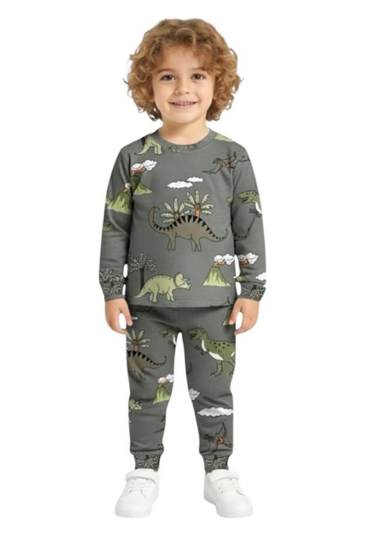 Dino Desenli Erkek Pijama Takım - Brand: SÜPERMİNİ - Kids & Bby Clothes From Peralane Kids Turkey