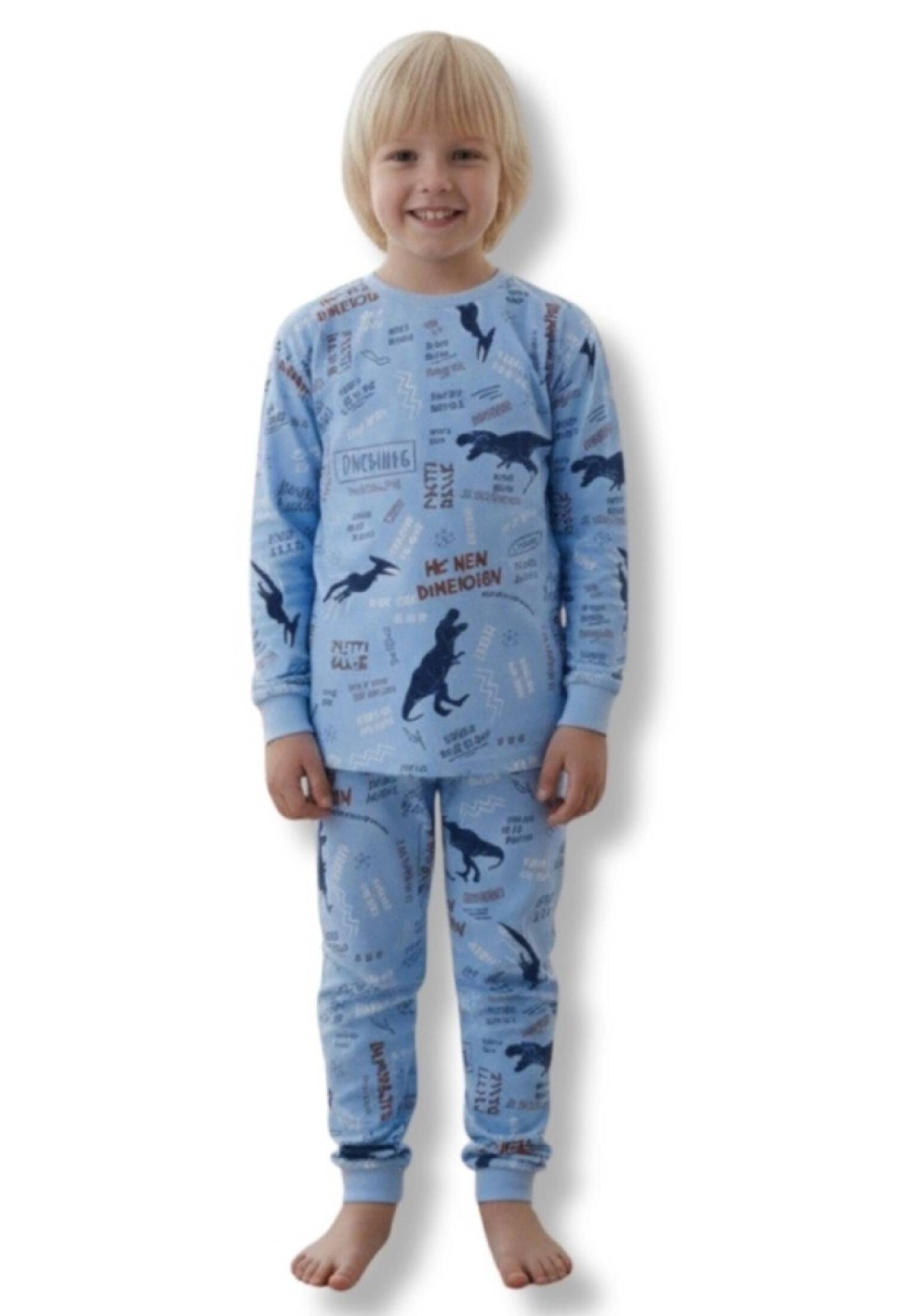 Dino Desenli Erkek Pijama Takım - Brand: İSOBEL - Kids & Bby Clothes From Peralane Kids Turkey