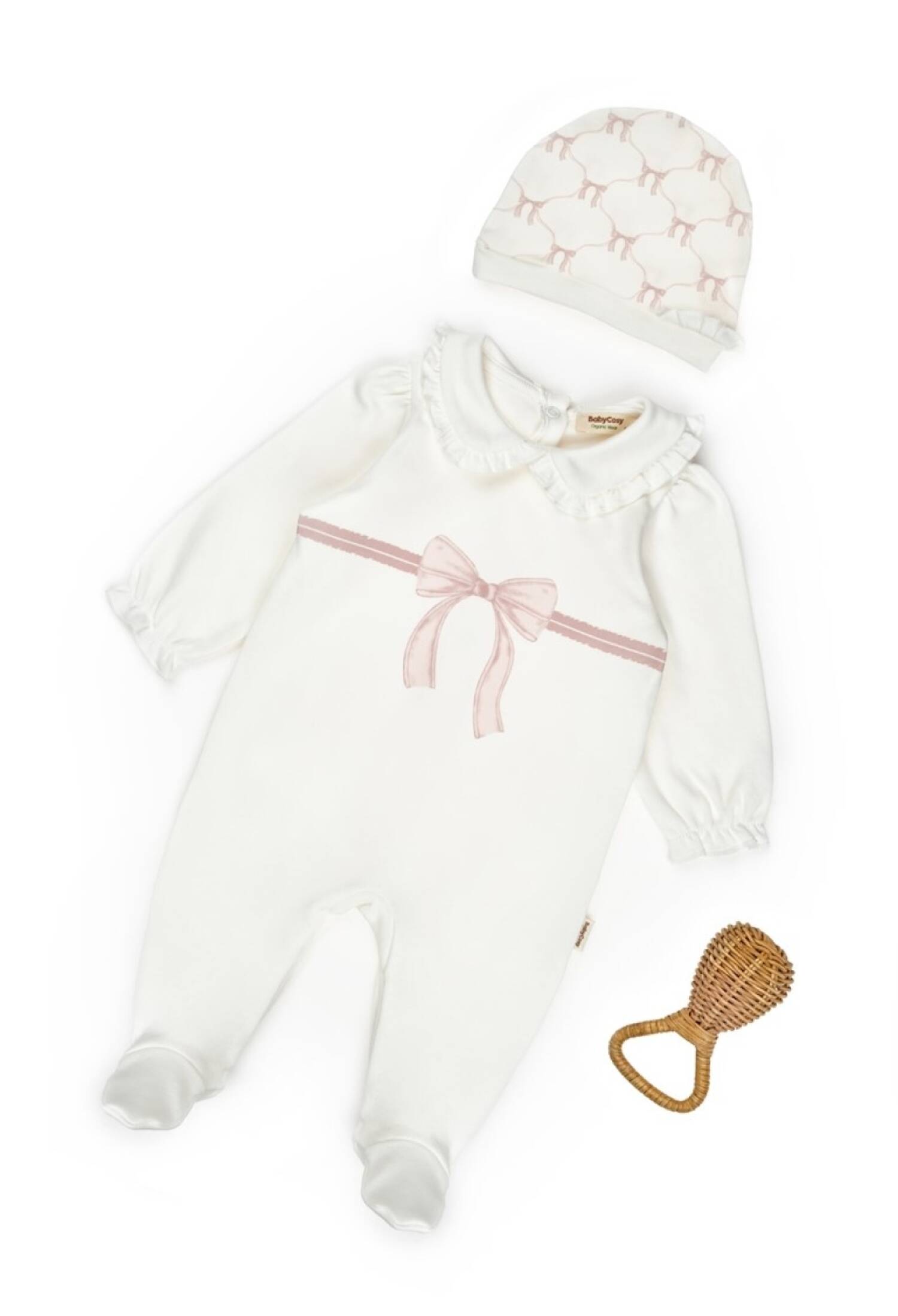 Footed Rompers With Hat - CSY8150 - Brand: BabyCosy - Kids & Bby Clothes From Peralane Kids Turkey