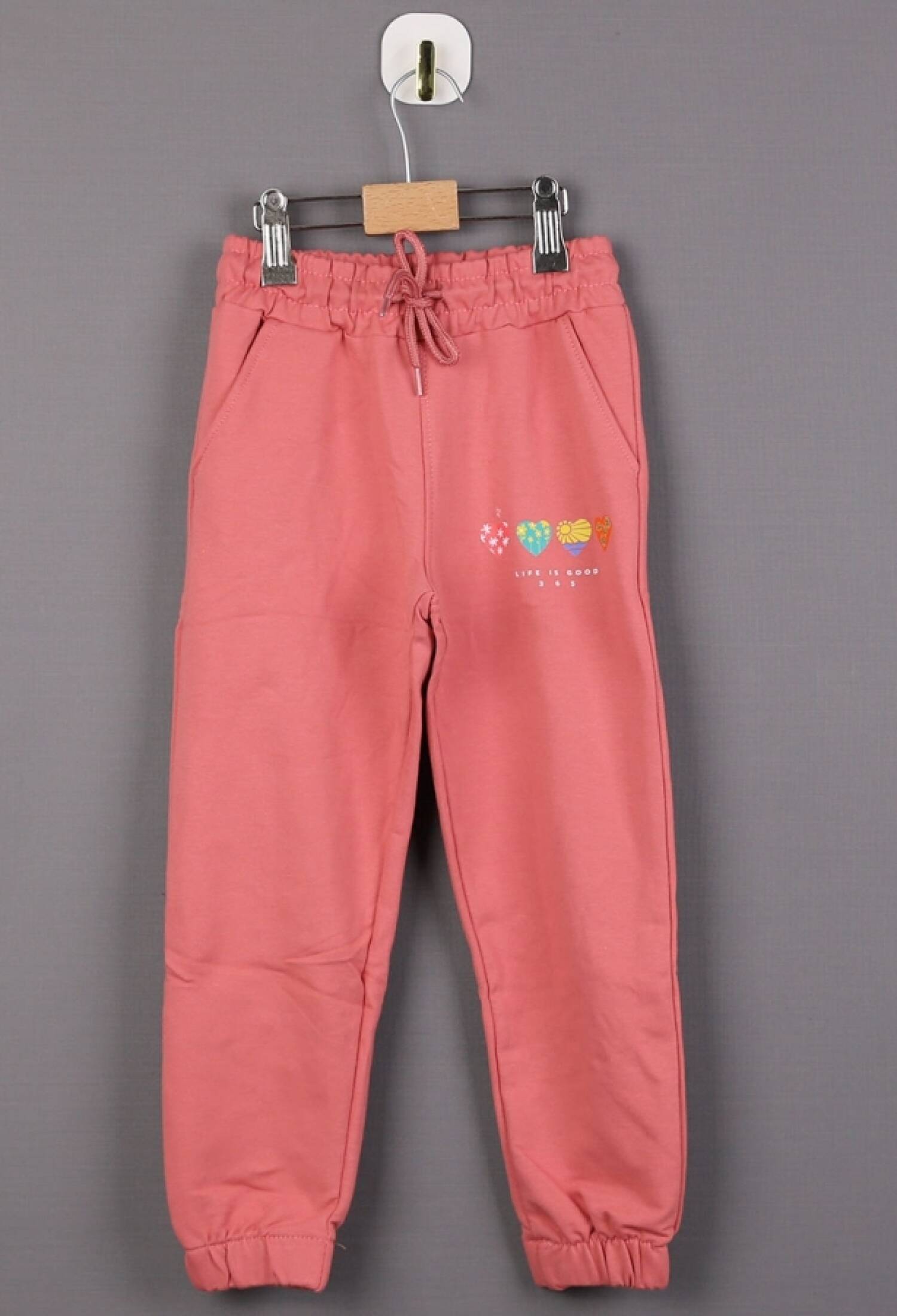 Kalp Baskılı Kız Tek Alt - Brand: CARİBOU - Kids & Bby Clothes From Peralane Kids Turkey