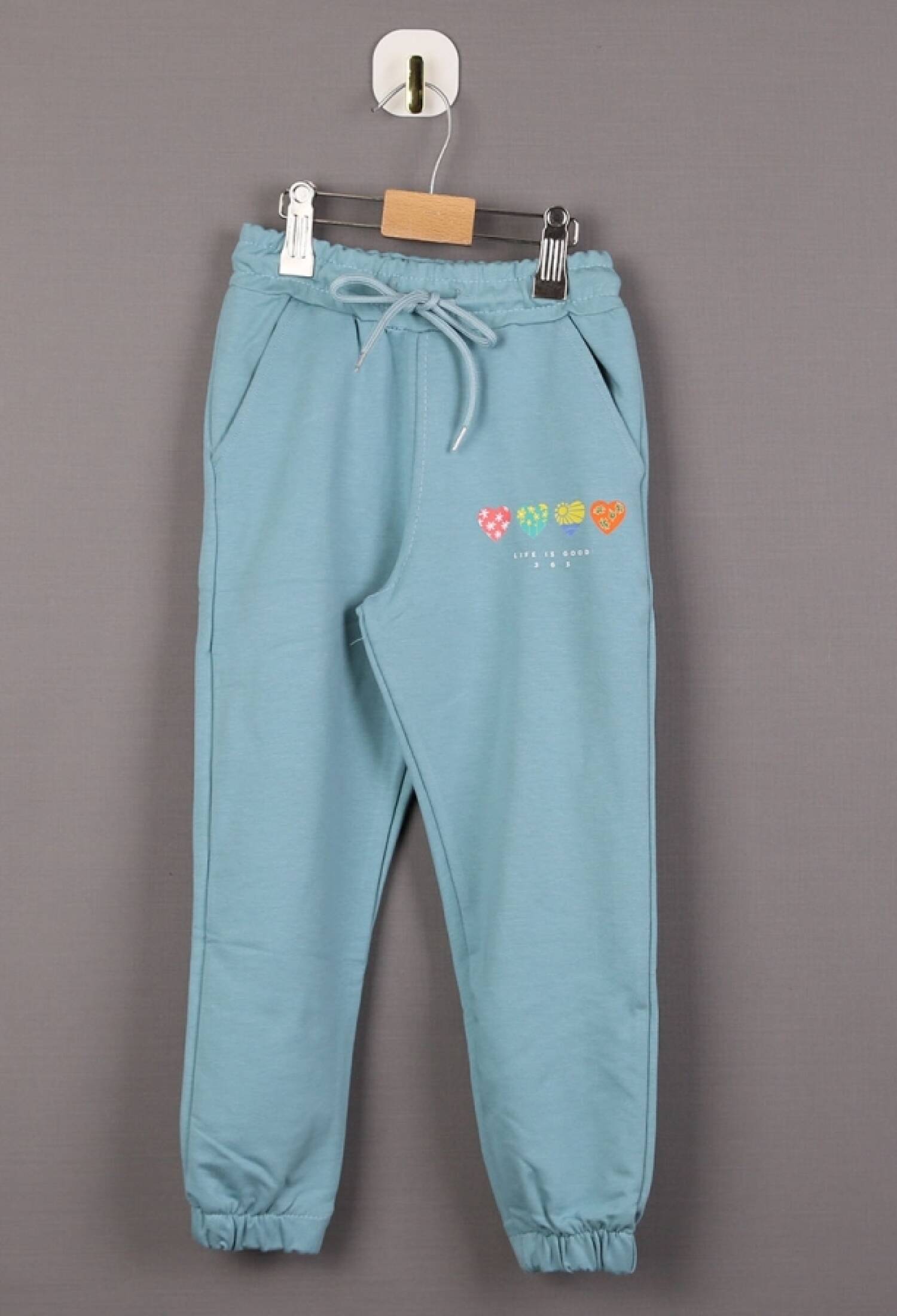 Kalp Baskılı Kız Tek Alt - Brand: CARİBOU - Kids & Bby Clothes From Peralane Kids Turkey