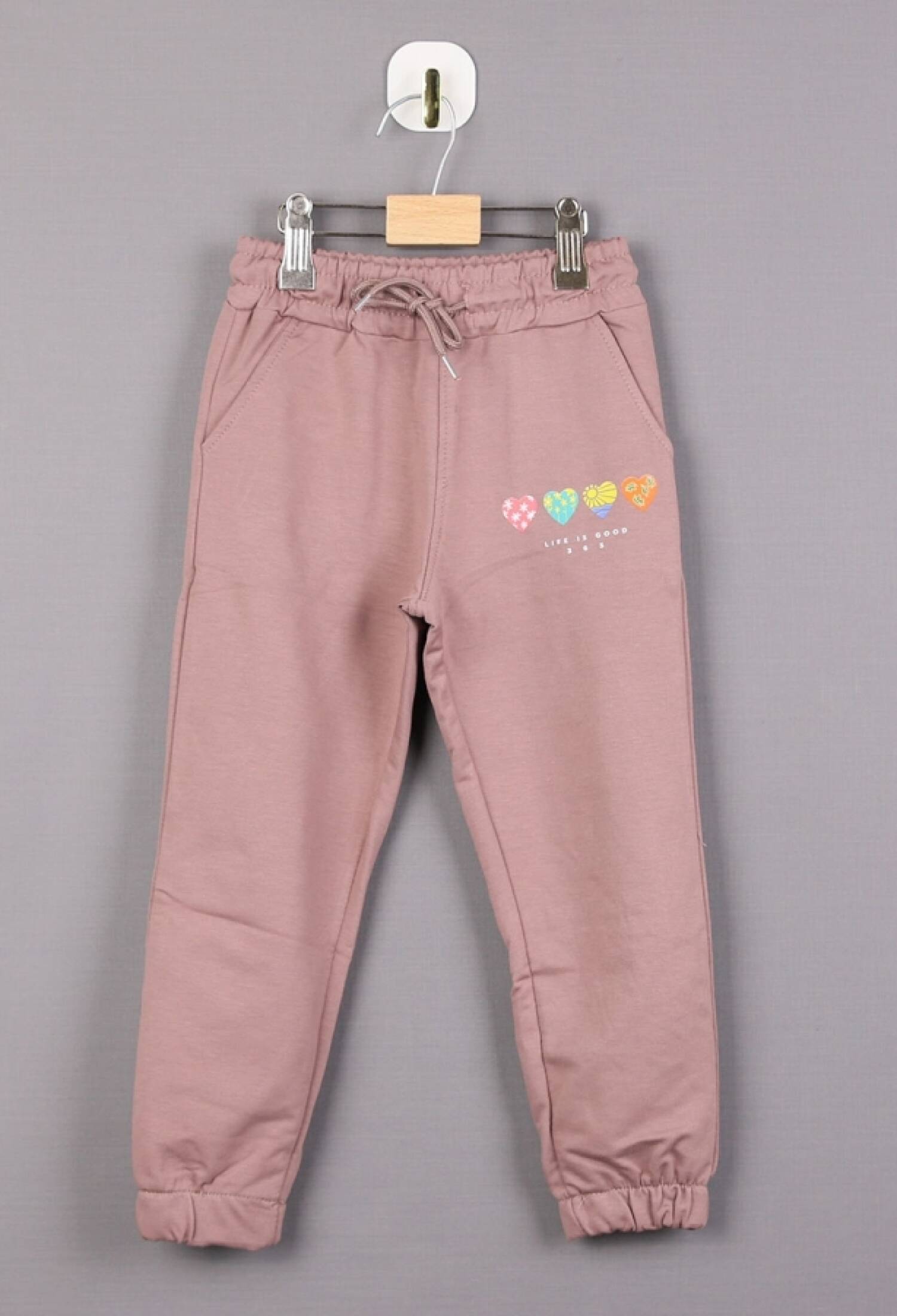 Kalp Baskılı Kız Tek Alt - Brand: CARİBOU - Kids & Bby Clothes From Peralane Kids Turkey