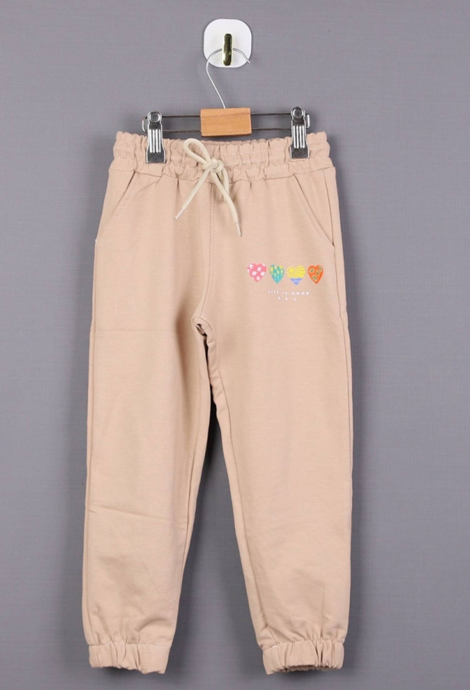 Kalp Baskılı Kız Tek Alt - Brand: CARİBOU - Kids & Bby Clothes From Peralane Kids Turkey