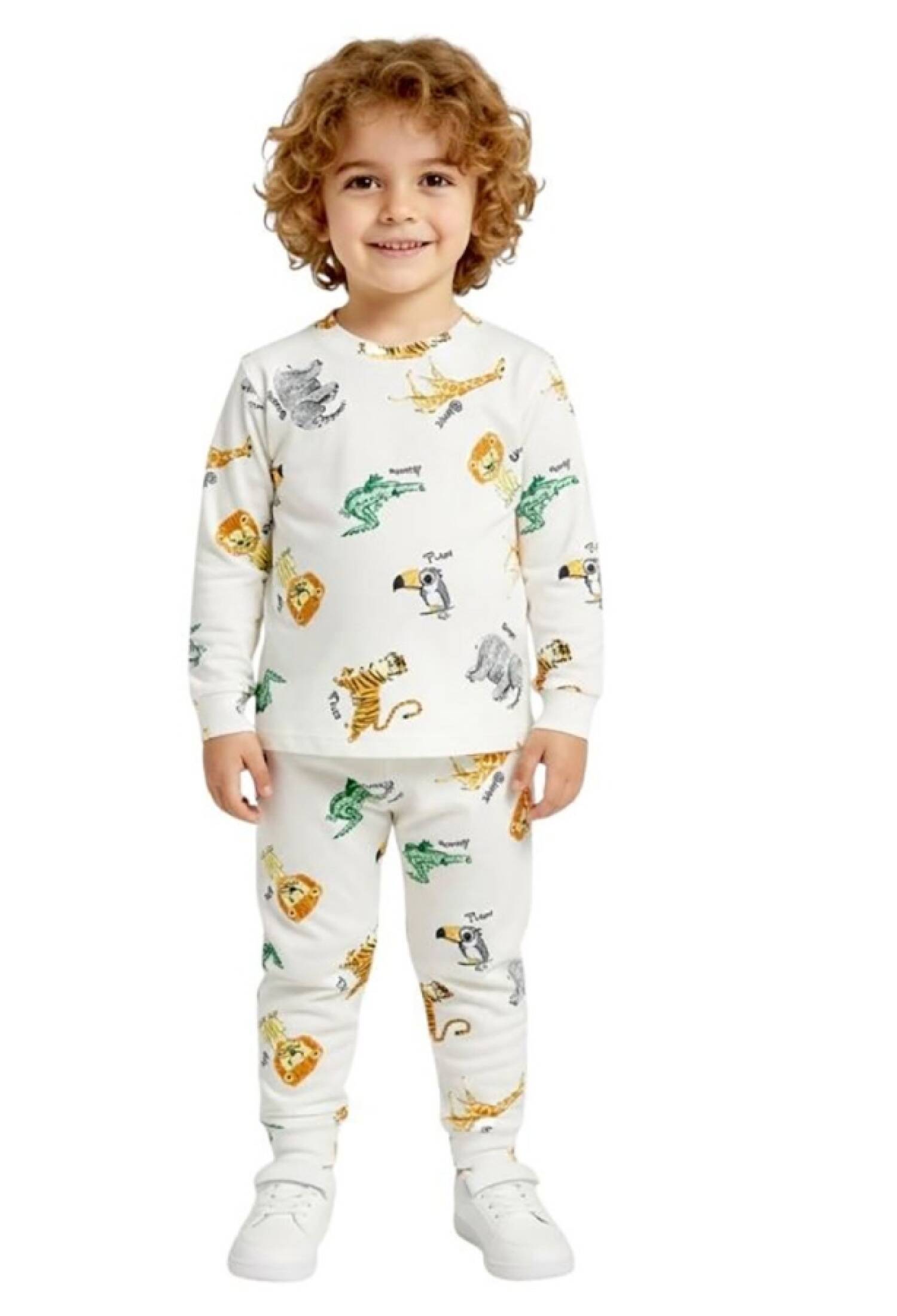 Kaplan Desenli Erkek Pijama Takım - Brand: SÜPERMİNİ - Kids & Bby Clothes From Peralane Kids Turkey