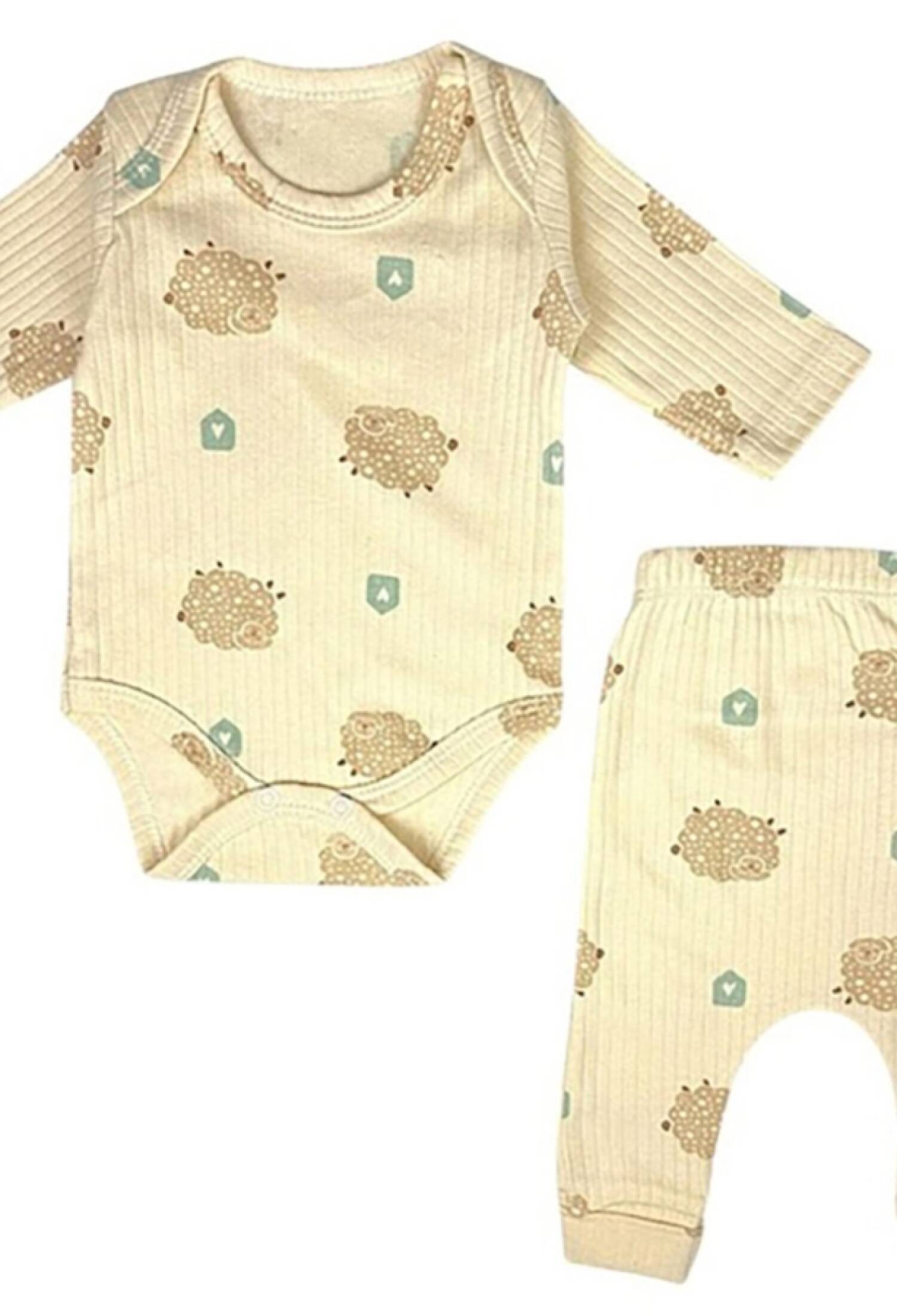 Koyun Desenli Unisex Bebe Takım - Brand: SÜPERMİNİ - Kids & Bby Clothes From Peralane Kids Turkey