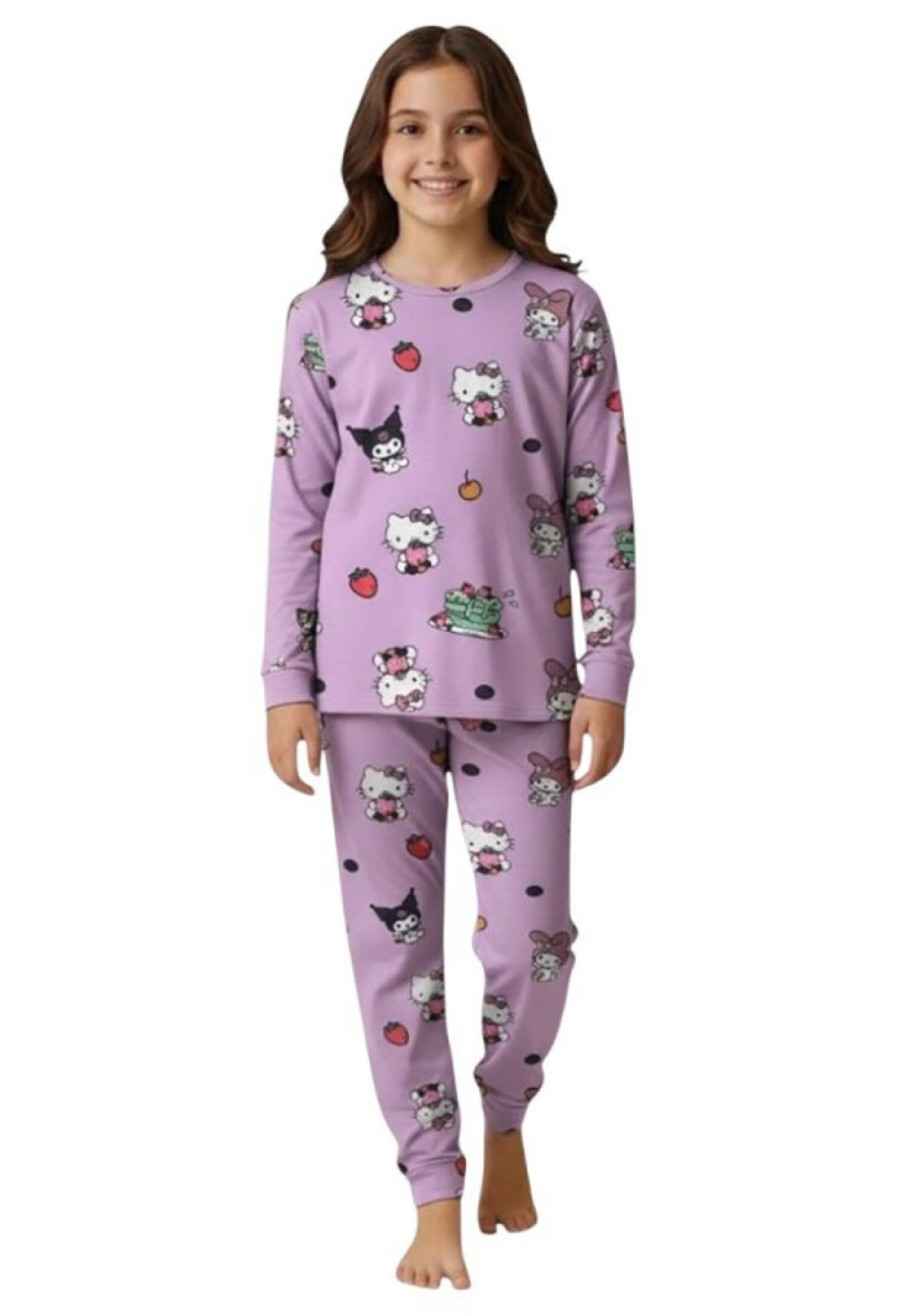 Kuromi Desenli Kız Pijama Takım - Brand: SÜPERMİNİ - Kids & Bby Clothes From Peralane Kids Turkey