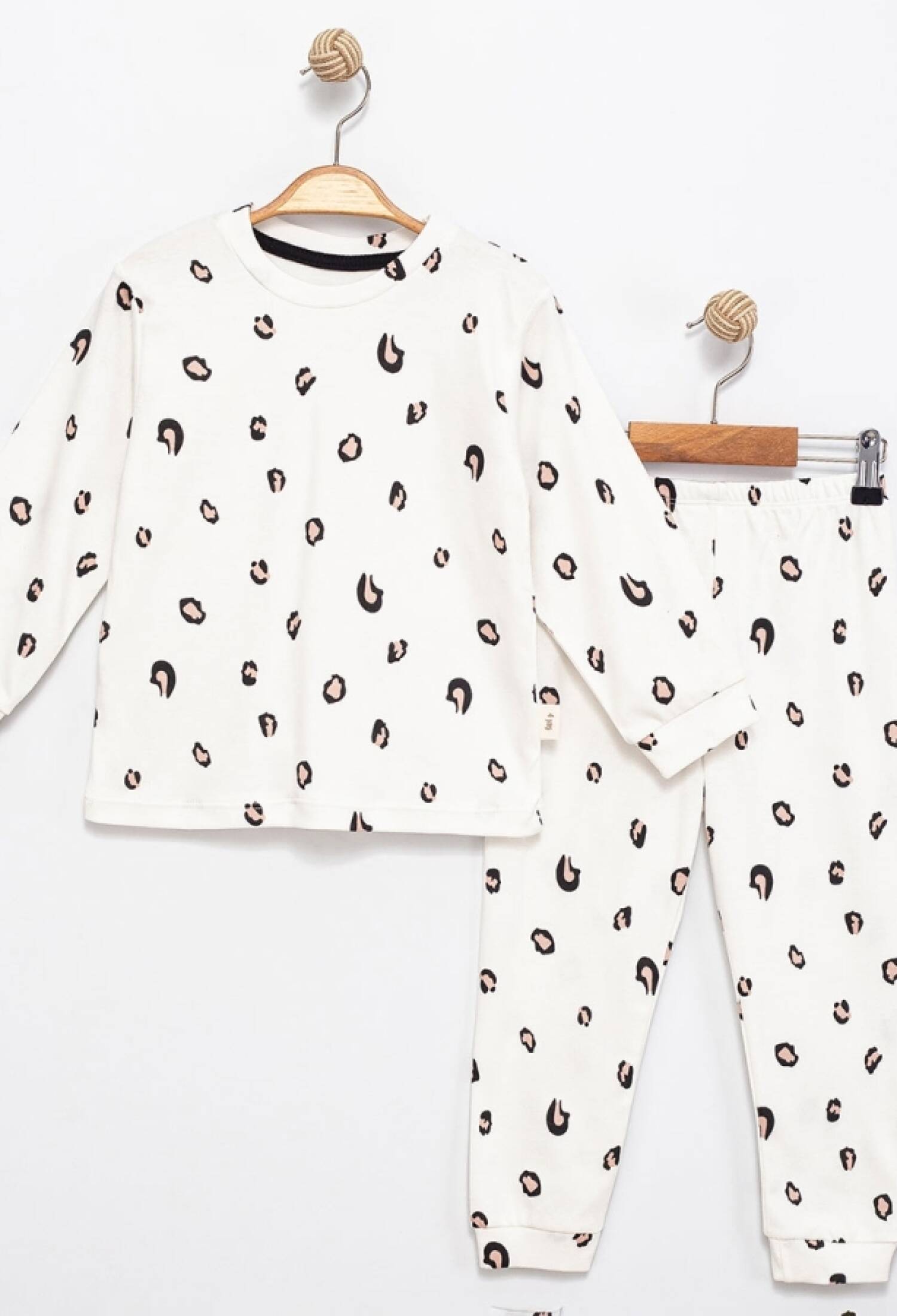 Leopar Desenli Kız Pijama Takım - Brand: SÜPERMİNİ - Kids & Bby Clothes From Peralane Kids Turkey