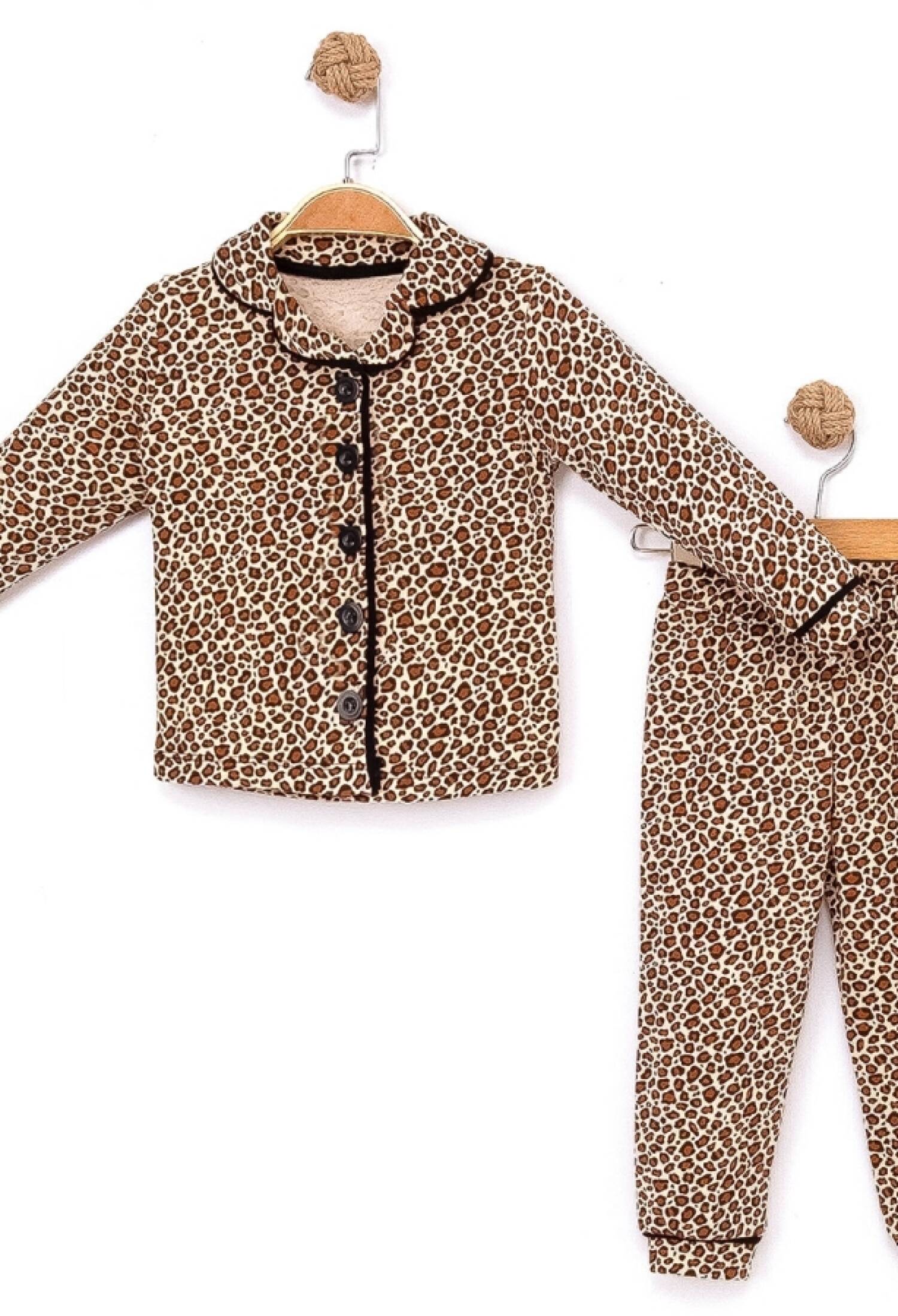 Leopar Desenli Kız Pijama Takım - Brand: DOLAŞ - Kids & Bby Clothes From Peralane Kids Turkey