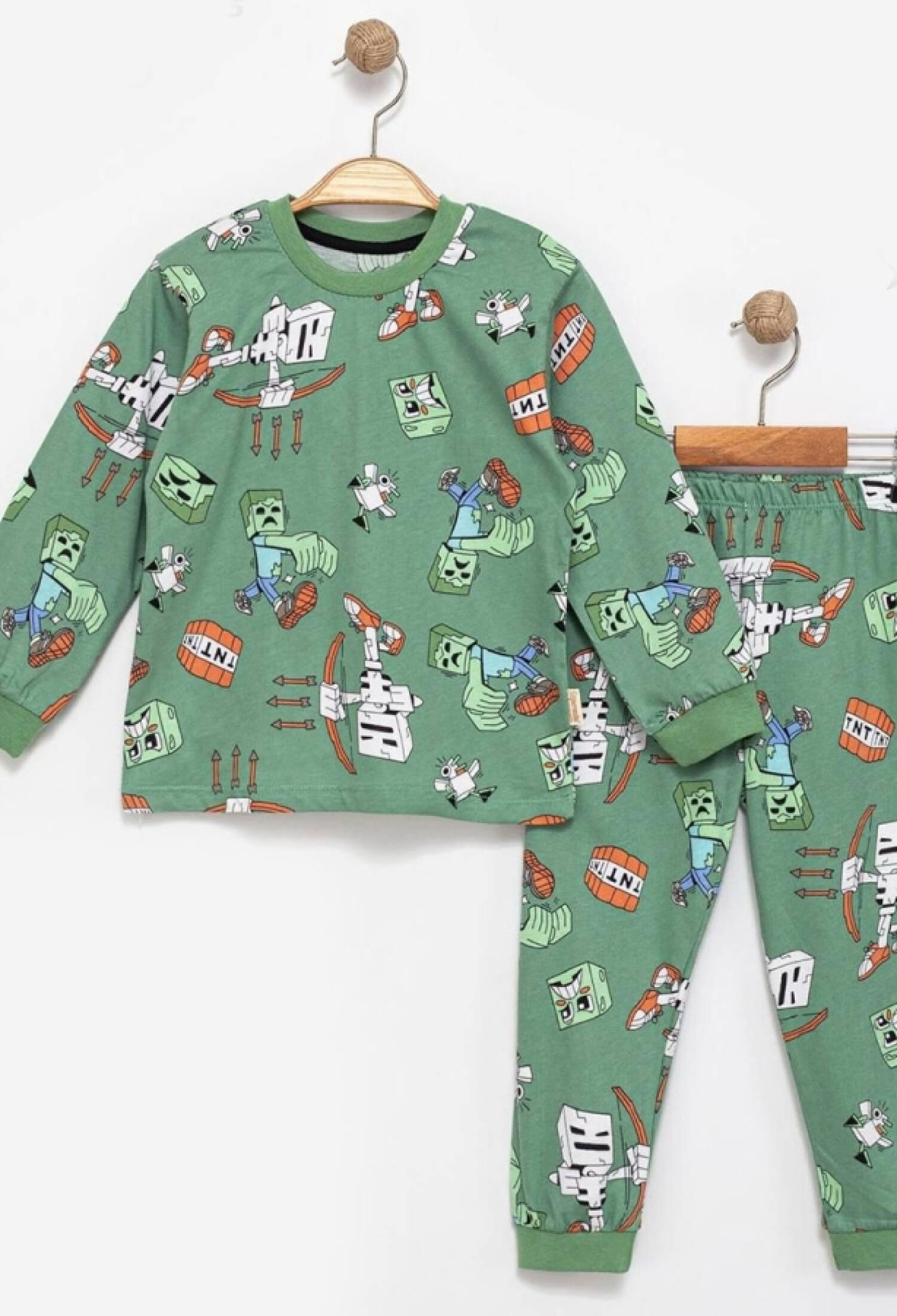 Minecraft Desenli Erkek Pijama Takım - Brand: SÜPERMİNİ - Kids & Bby Clothes From Peralane Kids Turkey