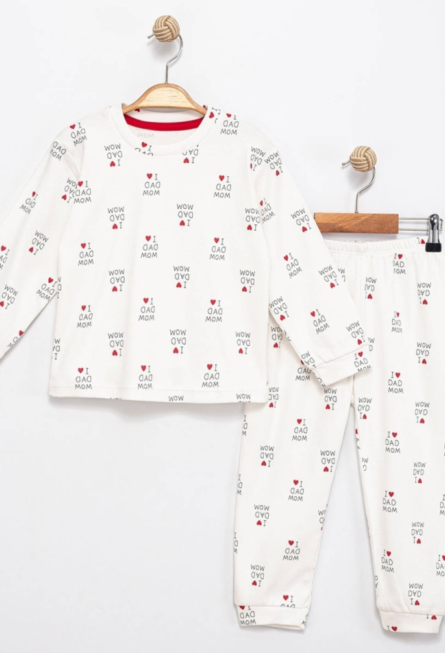 Mom Dad Desenli Kız Pijama Takım - Brand: SÜPERMİNİ - Kids & Bby Clothes From Peralane Kids Turkey