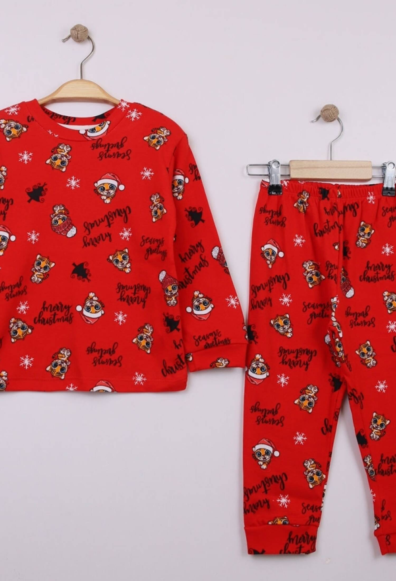 Noel Yılbaşı Desenli Unisex Pijama Takım - Brand: SÜPERMİNİ - Kids & Bby Clothes From Peralane Kids Turkey