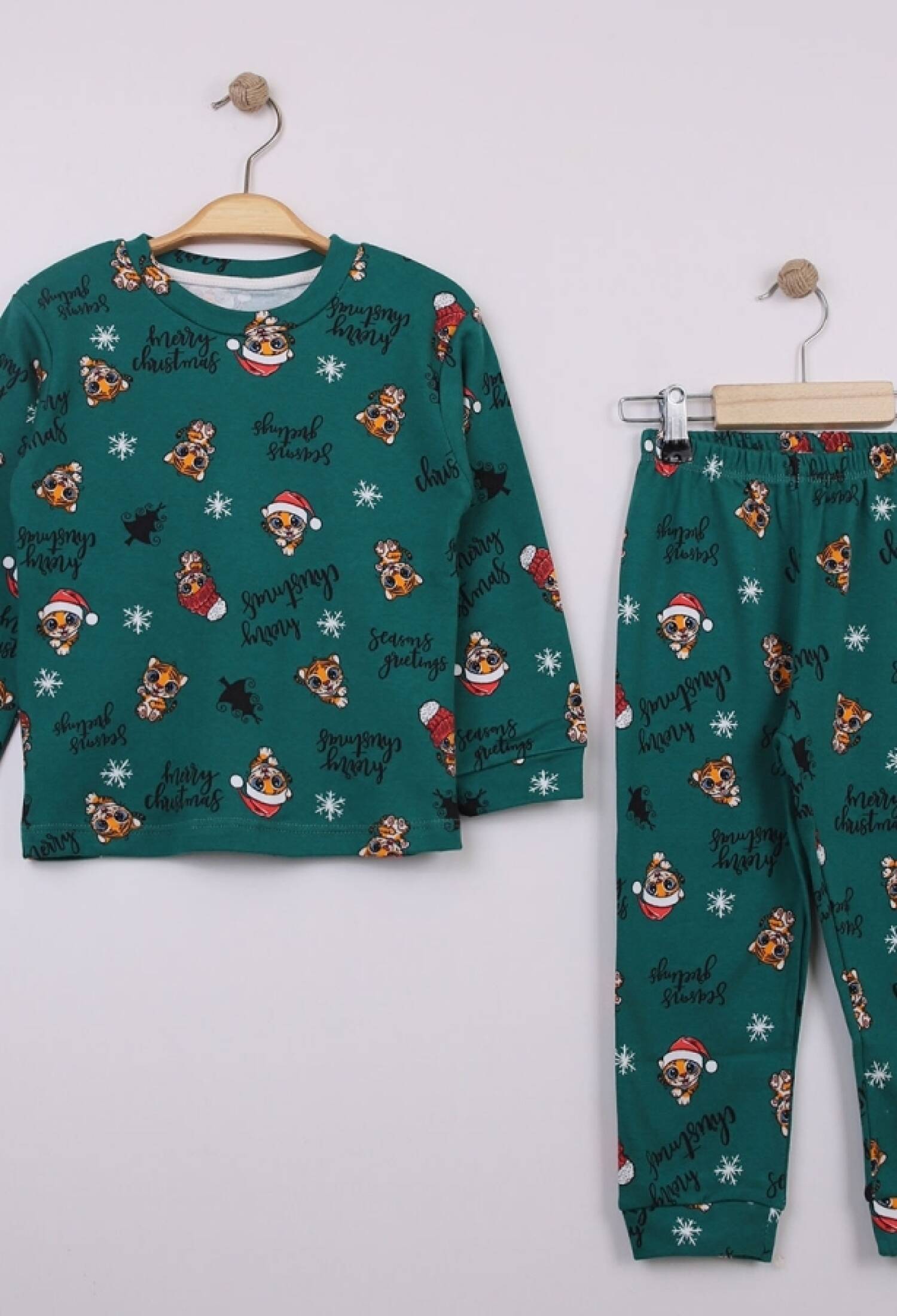 Noel Yılbaşı Desenli Unisex Pijama Takım - Brand: SÜPERMİNİ - Kids & Bby Clothes From Peralane Kids Turkey