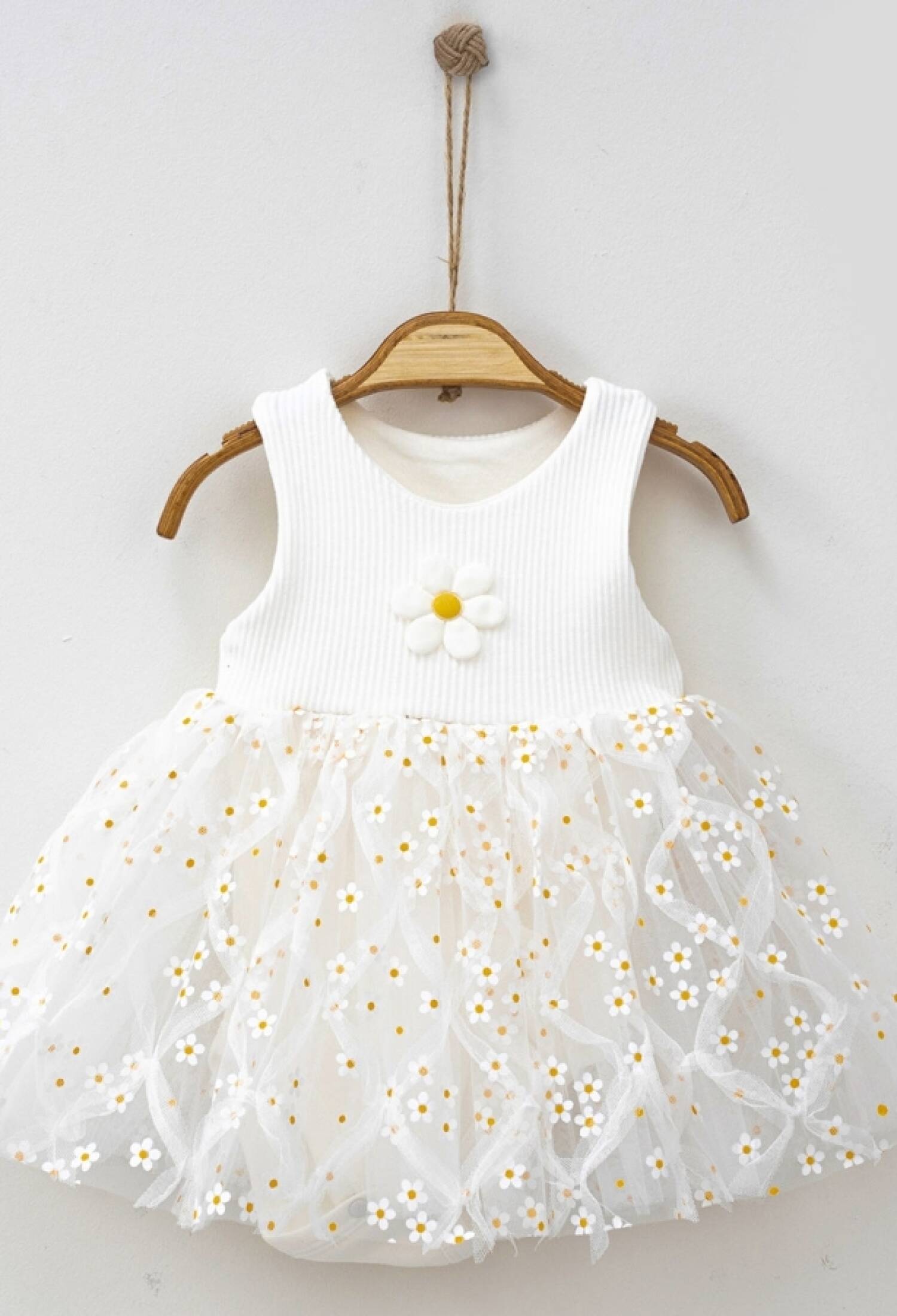 Papatya Detaylı Tüllü Kız Elbise - Brand: NAYINOM - Kids & Bby Clothes From Peralane Kids Turkey