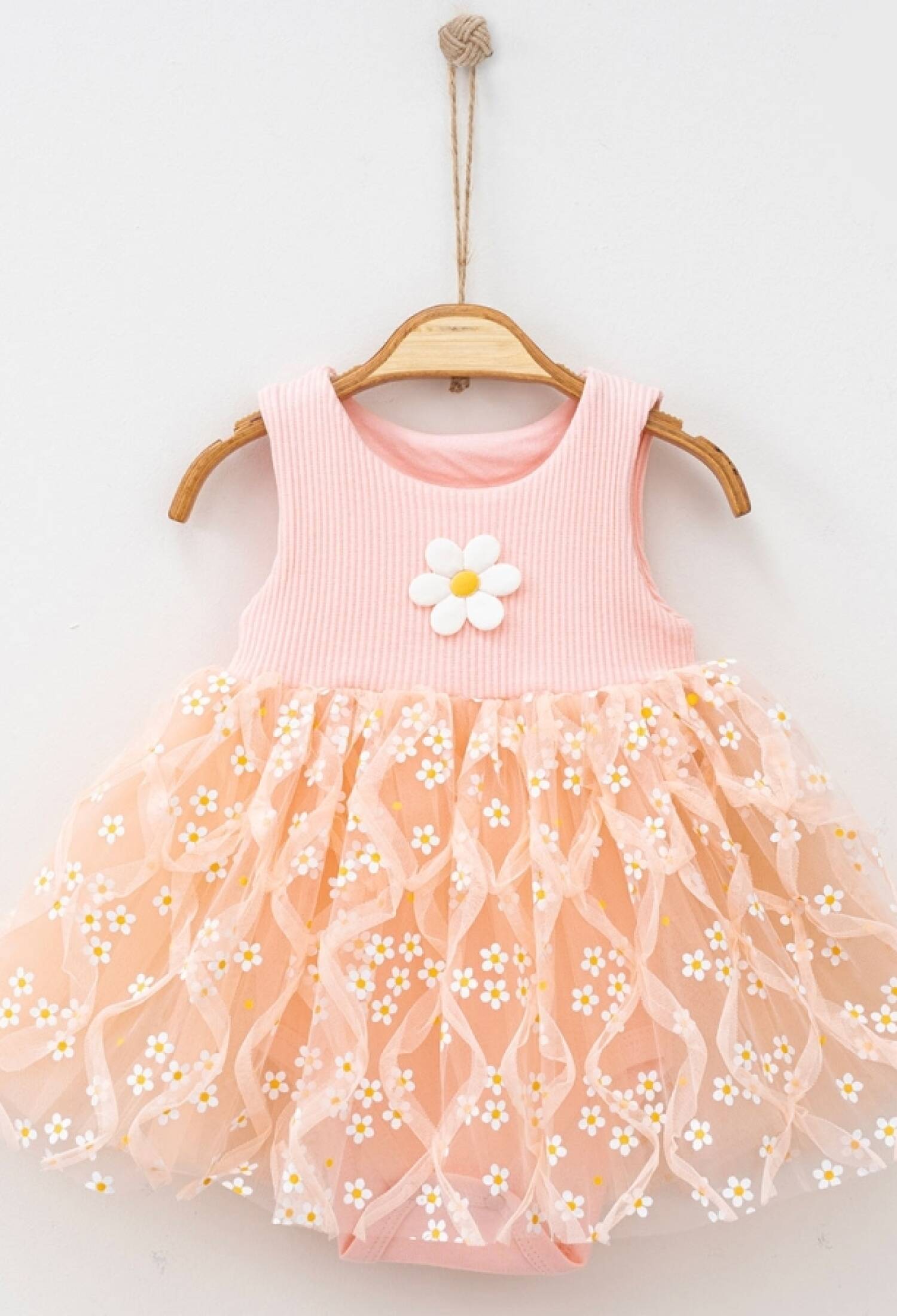 Papatya Detaylı Tüllü Kız Elbise - Brand: NAYINOM - Kids & Bby Clothes From Peralane Kids Turkey