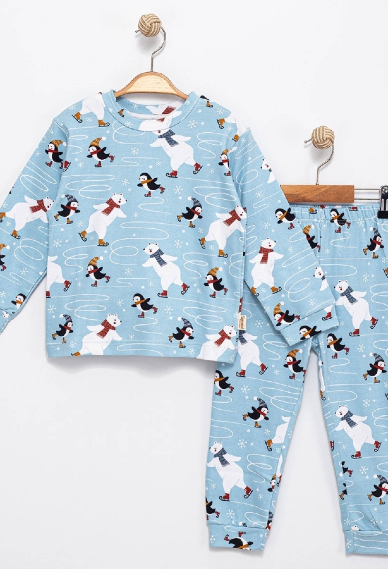 Penguen Desenli Erkek Pijama Takım - Brand: SÜPERMİNİ - Kids & Bby Clothes From Peralane Kids Turkey