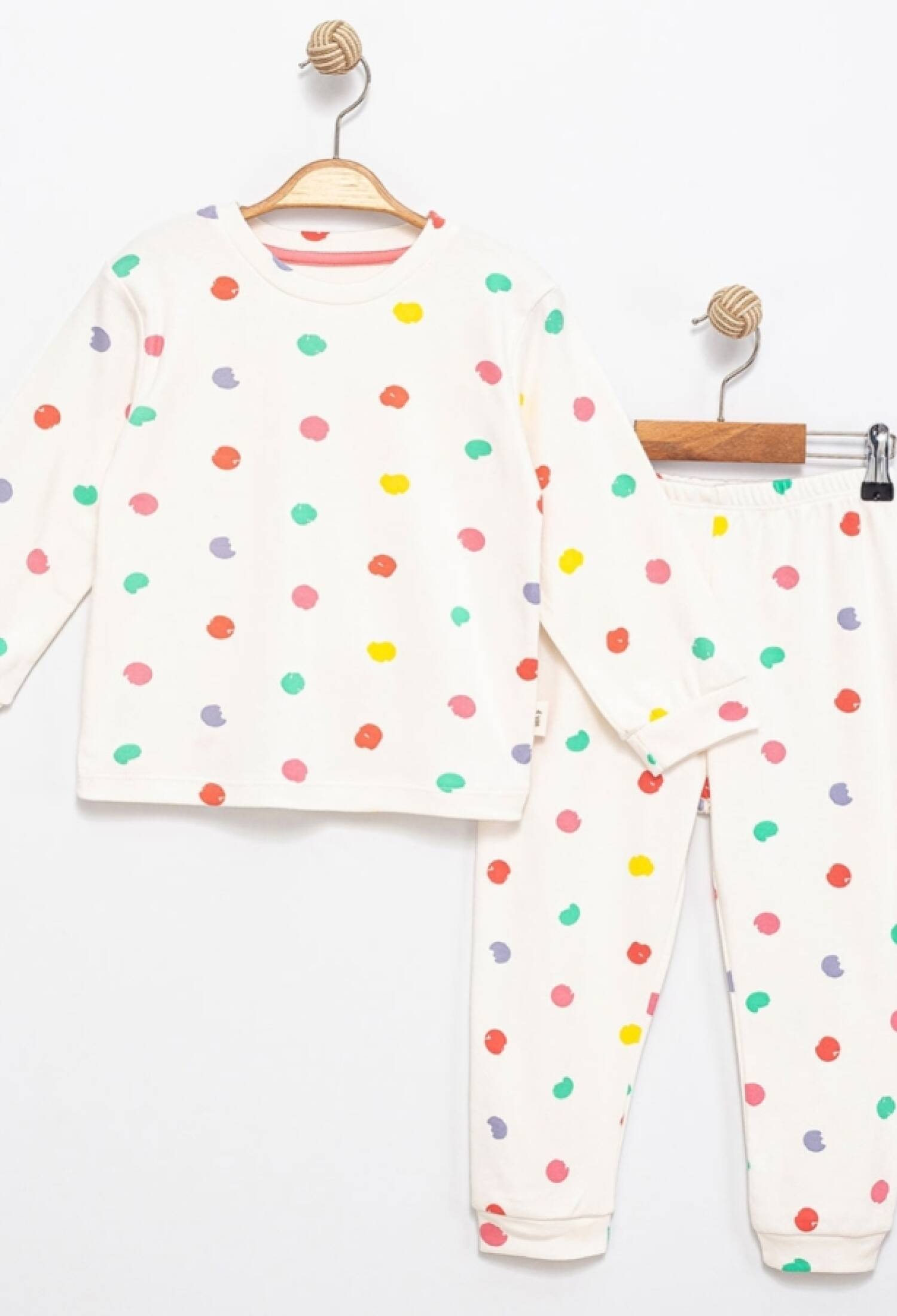 Puan Desenli Kız Pijama Takım - Brand: SÜPERMİNİ - Kids & Bby Clothes From Peralane Kids Turkey