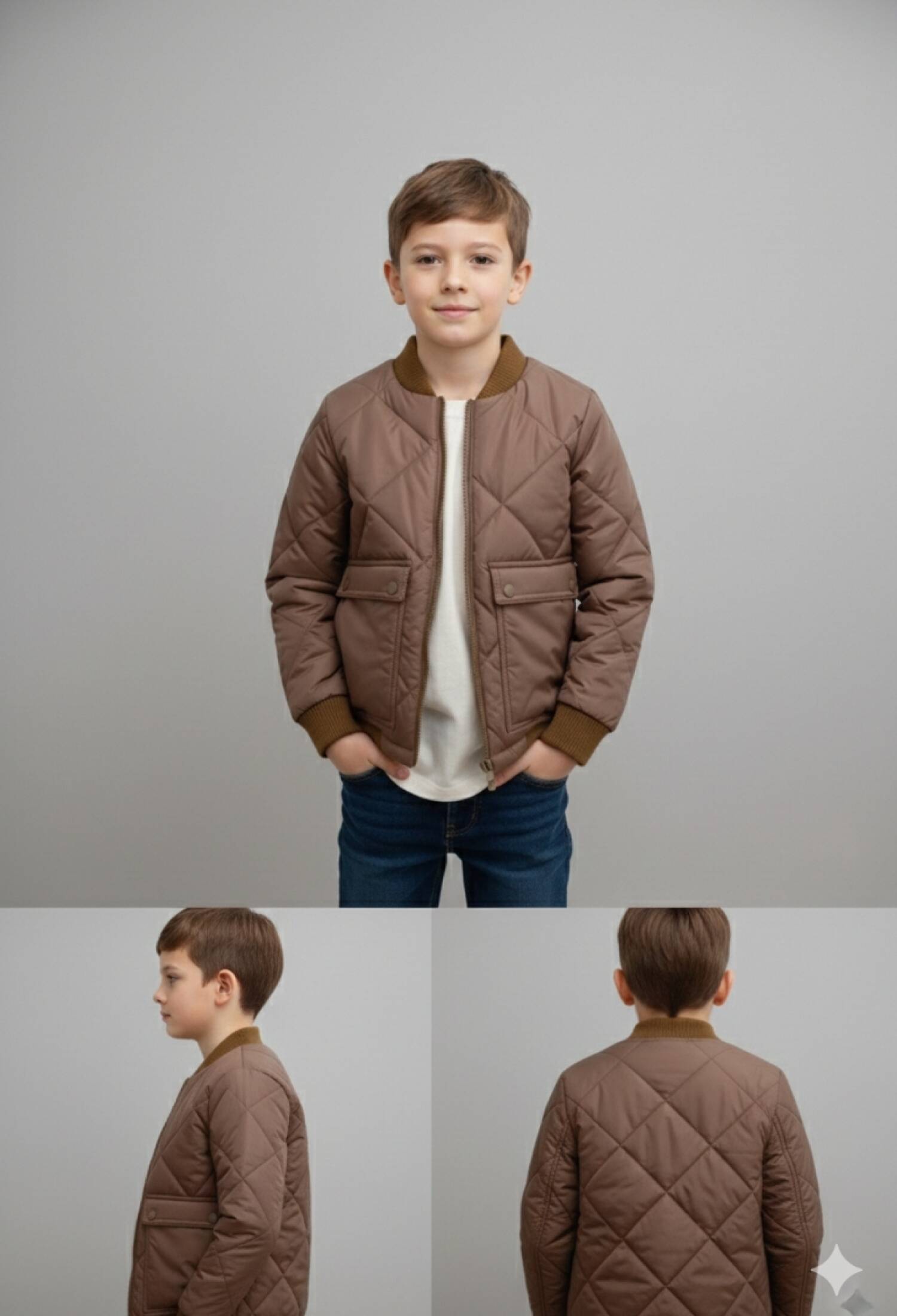 Quilted Jacket - 6918 - Brand: Verscon - Kids & Bby Clothes From Peralane Kids Turkey