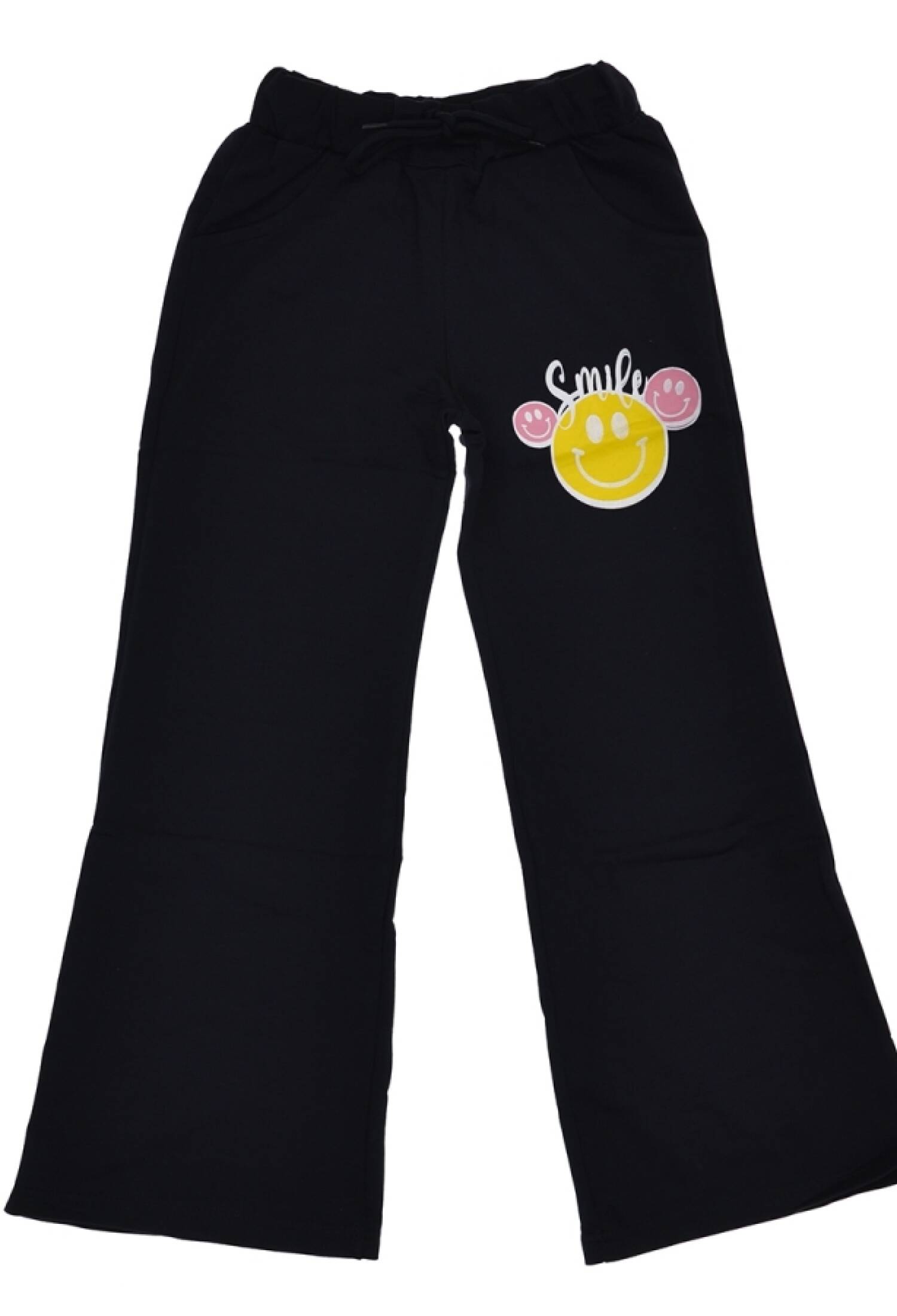 Smile Baskılı İspanyol Paça Kız Tek Alt - Brand: CARİBOU - Kids & Bby Clothes From Peralane Kids Turkey