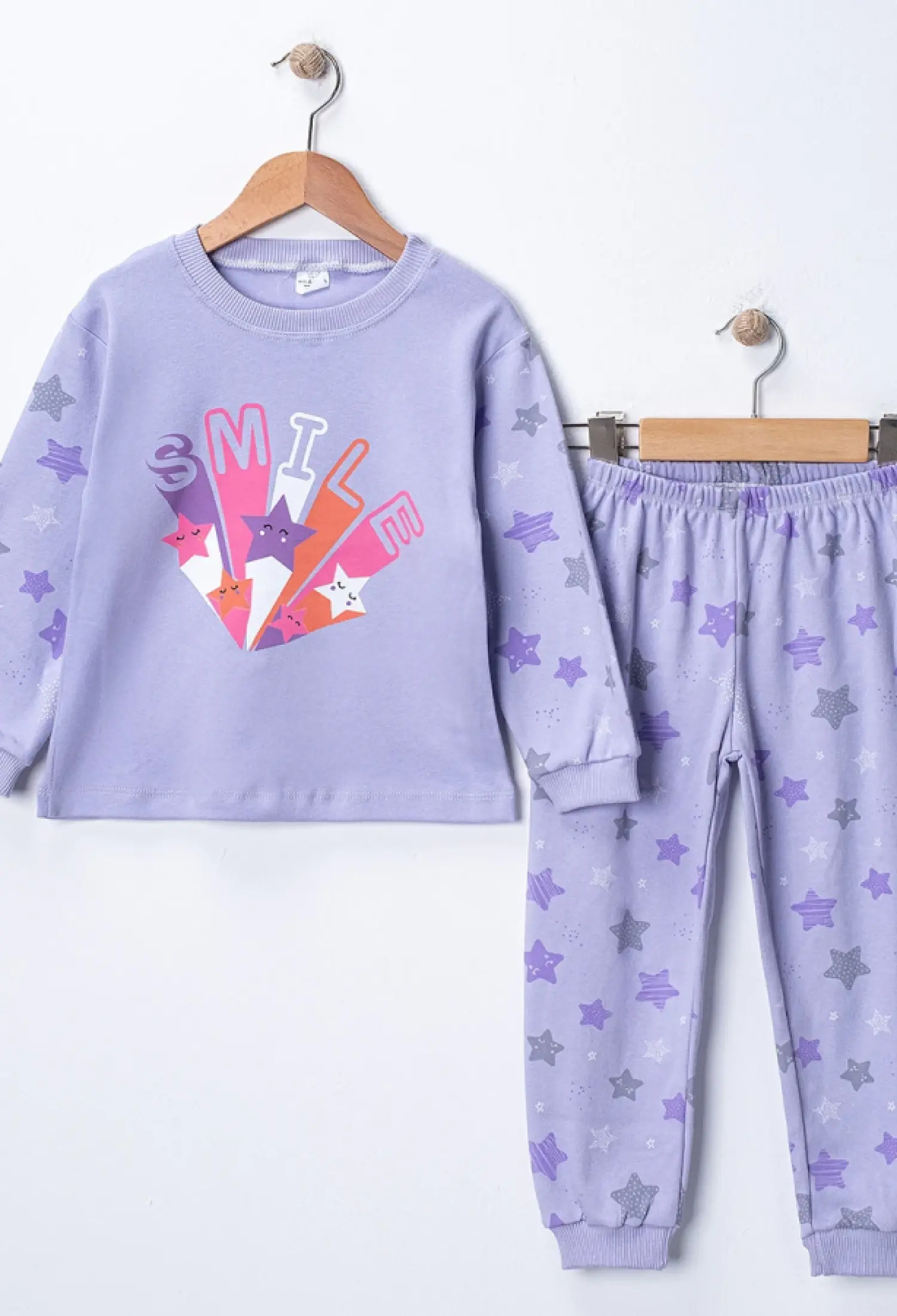 Smile Baskılı Kız Pijama Takım - Brand: SÜPERMİNİ - Kids & Bby Clothes From Peralane Kids Turkey