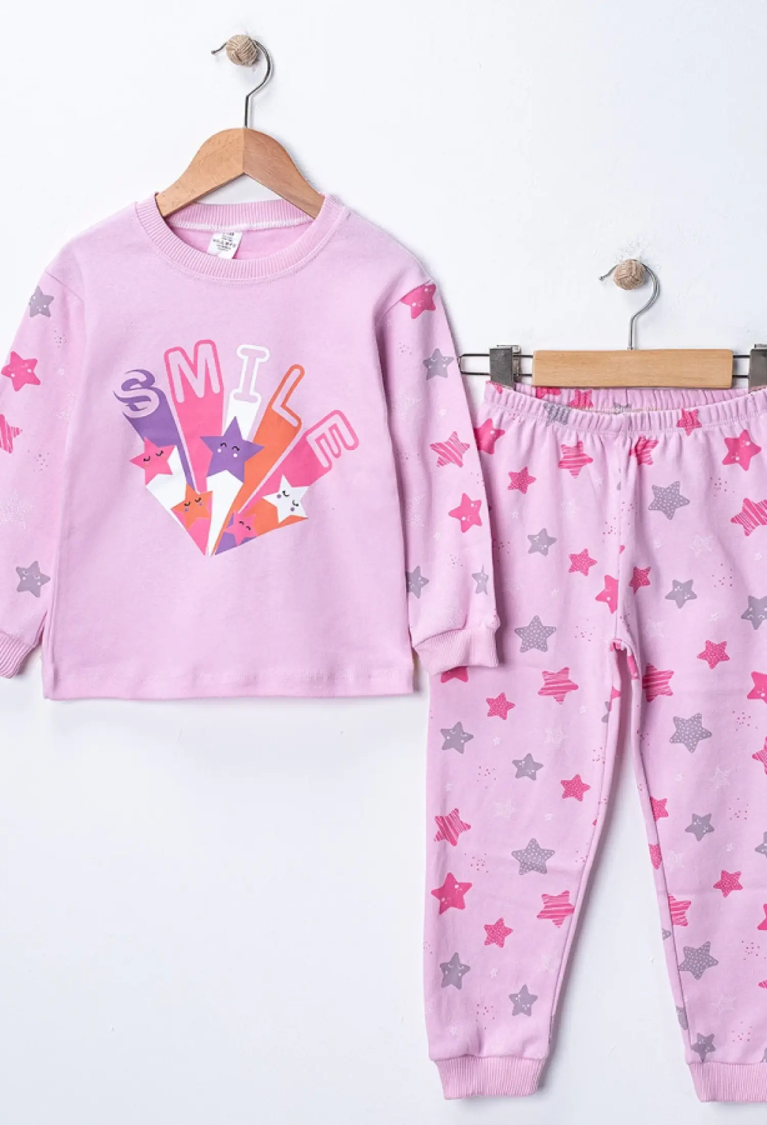Smile Baskılı Kız Pijama Takım - Brand: SÜPERMİNİ - Kids & Bby Clothes From Peralane Kids Turkey